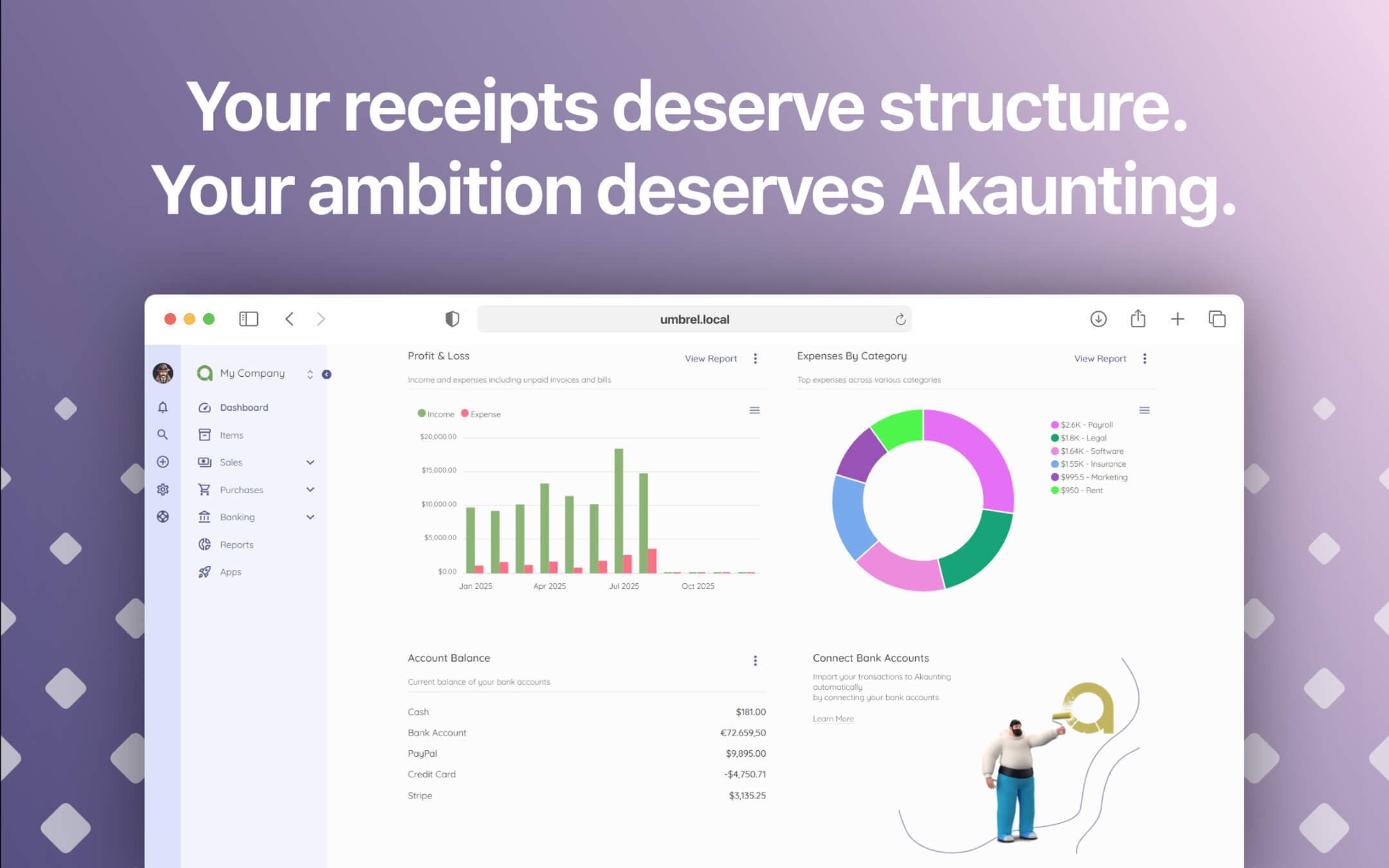 Screenshot 2 of Akaunting app on Umbrel App Store