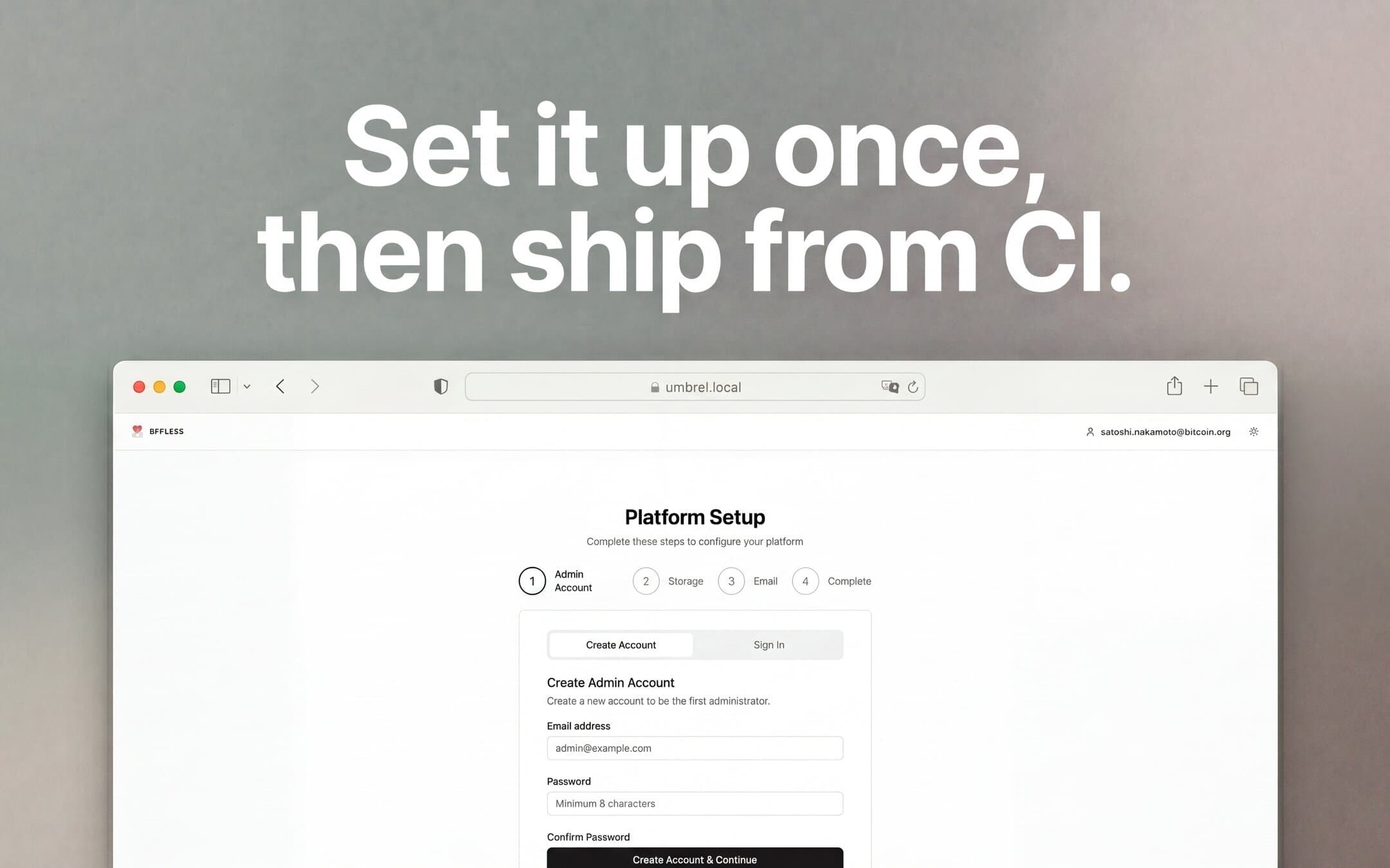 Screenshot 3 of BFFless app on Umbrel App Store