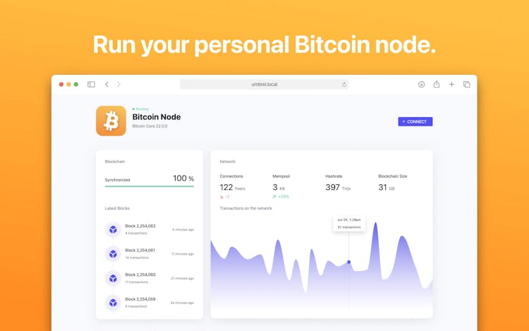 umbrel bitcoin node