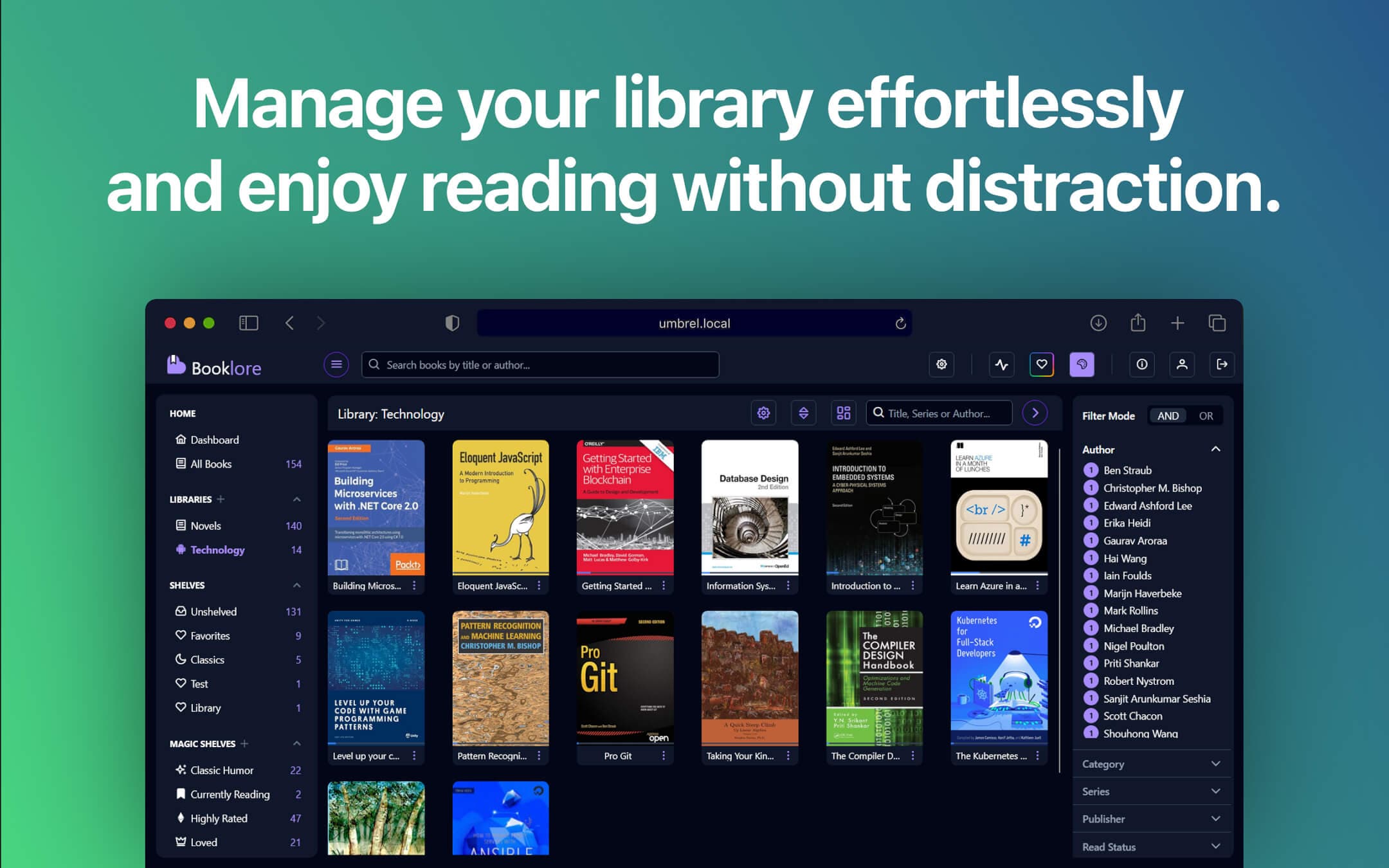 Screenshot 2 of BookLore app on Umbrel App Store