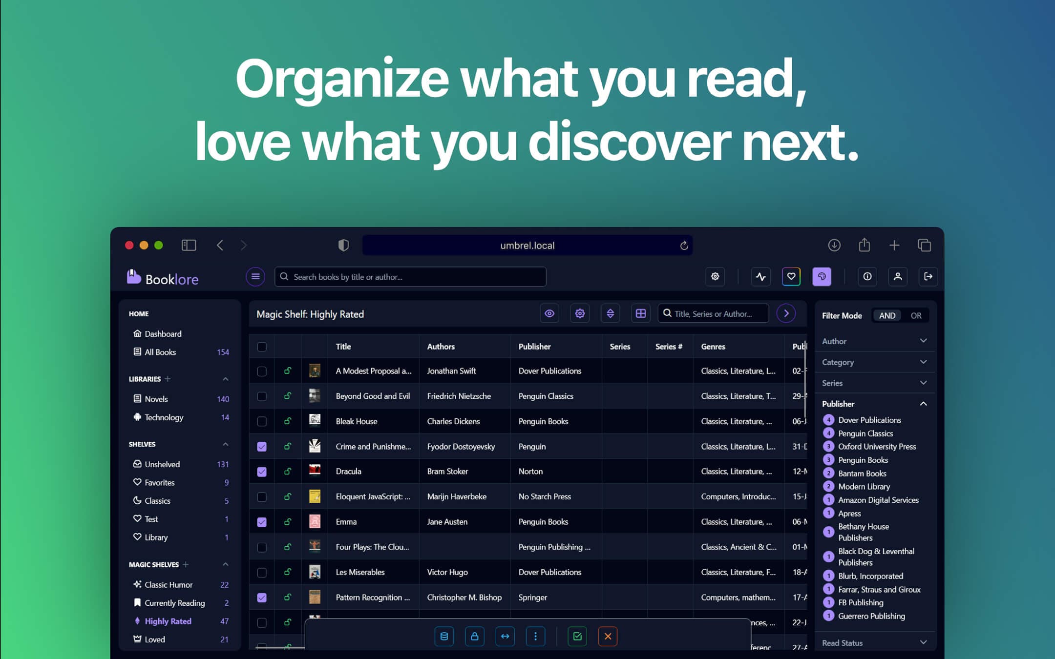 Screenshot 5 of BookLore app on Umbrel App Store