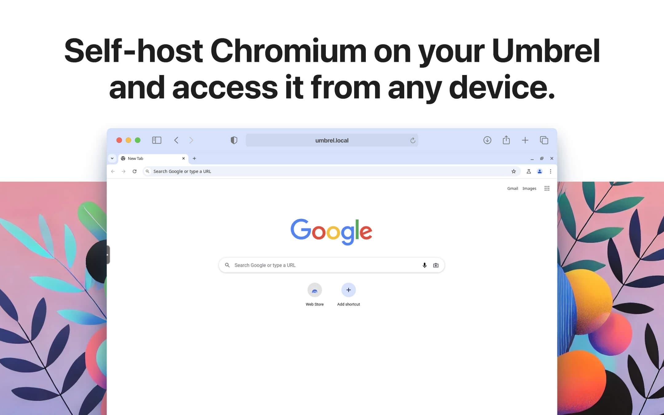 Screenshot 1 of Chromium app on Umbrel App Store