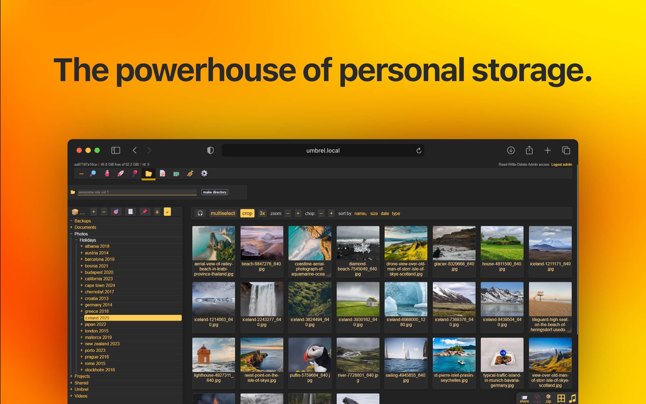 Screenshot 2 of copyparty app on Umbrel App Store