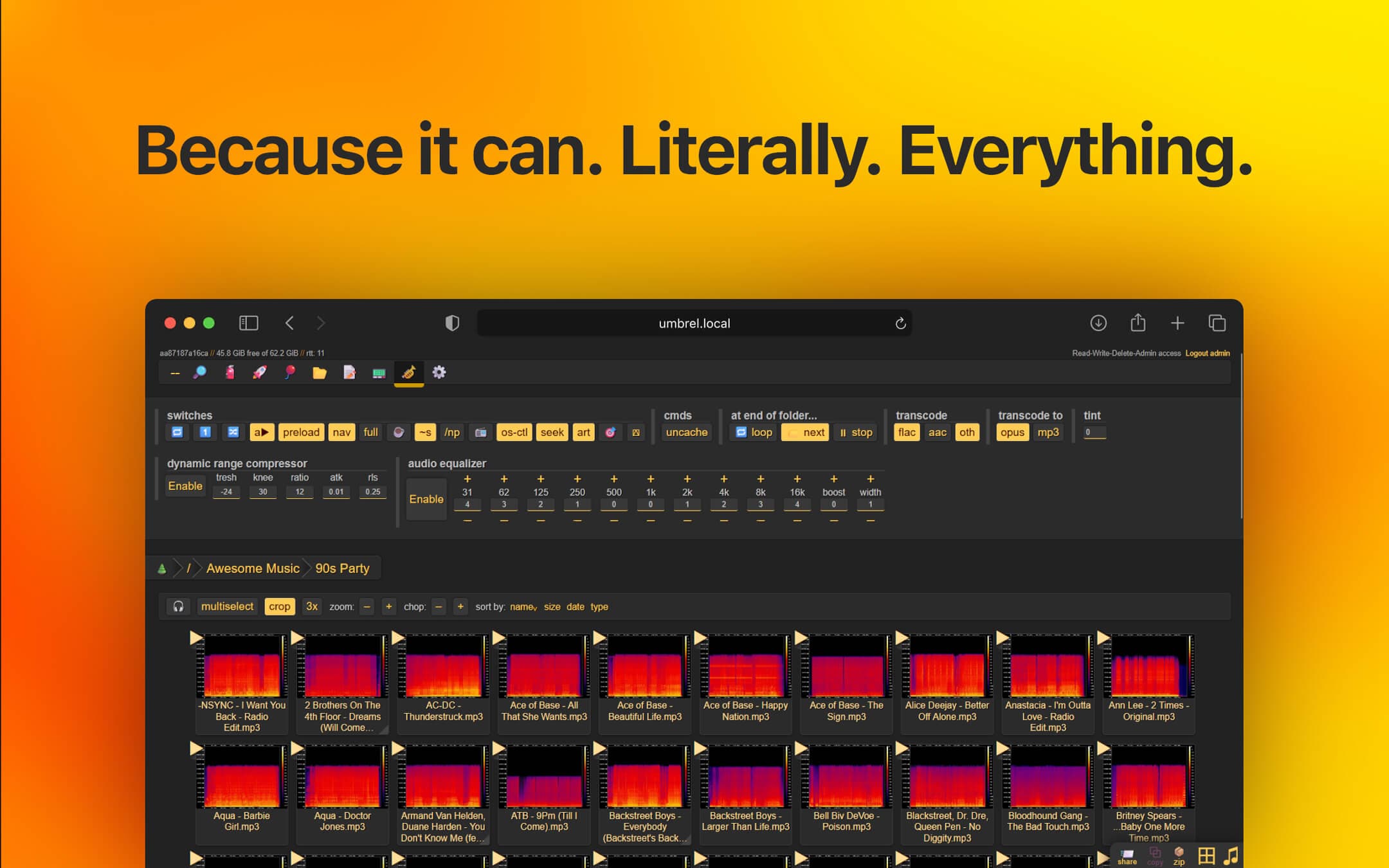 Screenshot 3 of copyparty app on Umbrel App Store