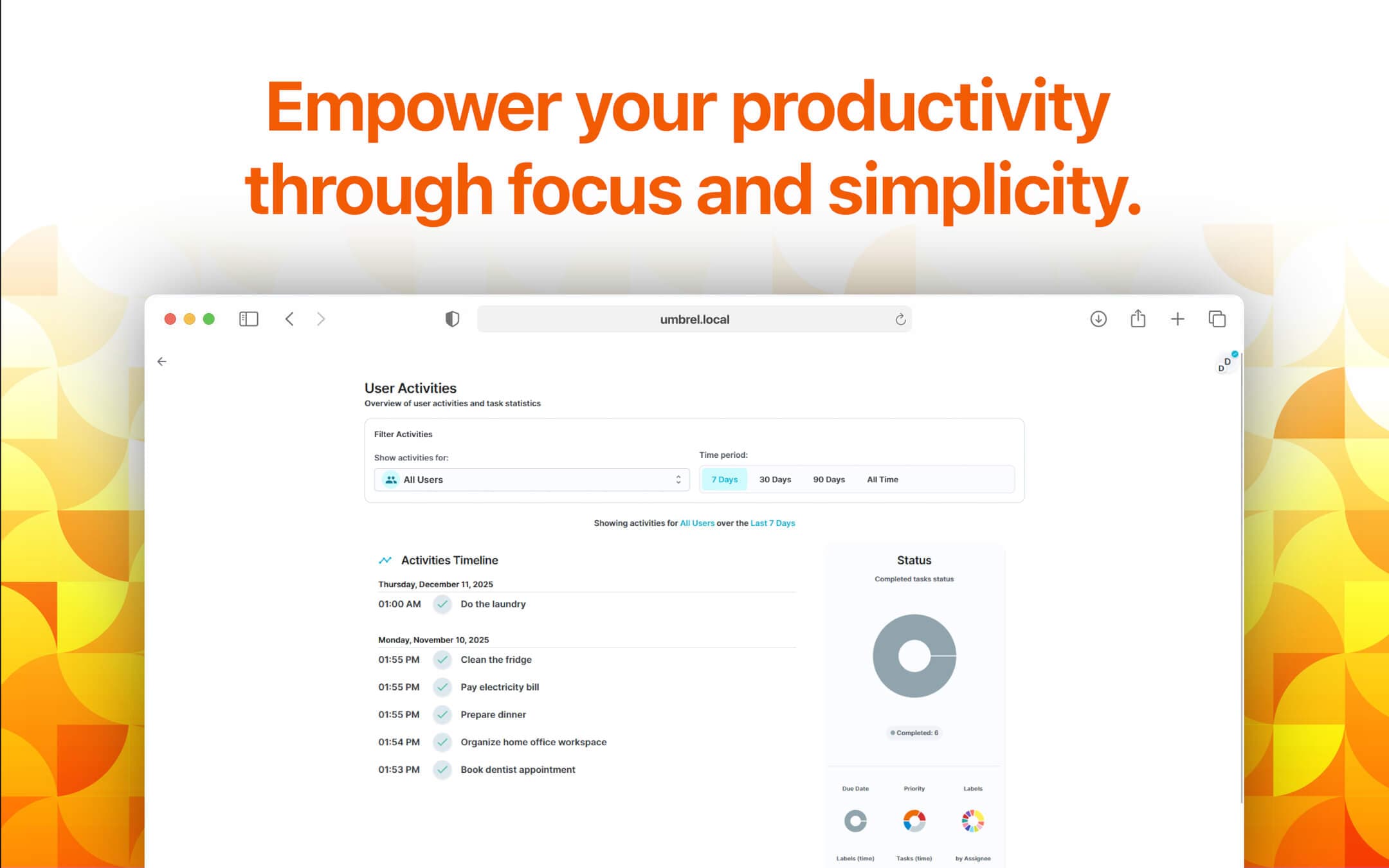 Screenshot 4 of Donetick app on Umbrel App Store