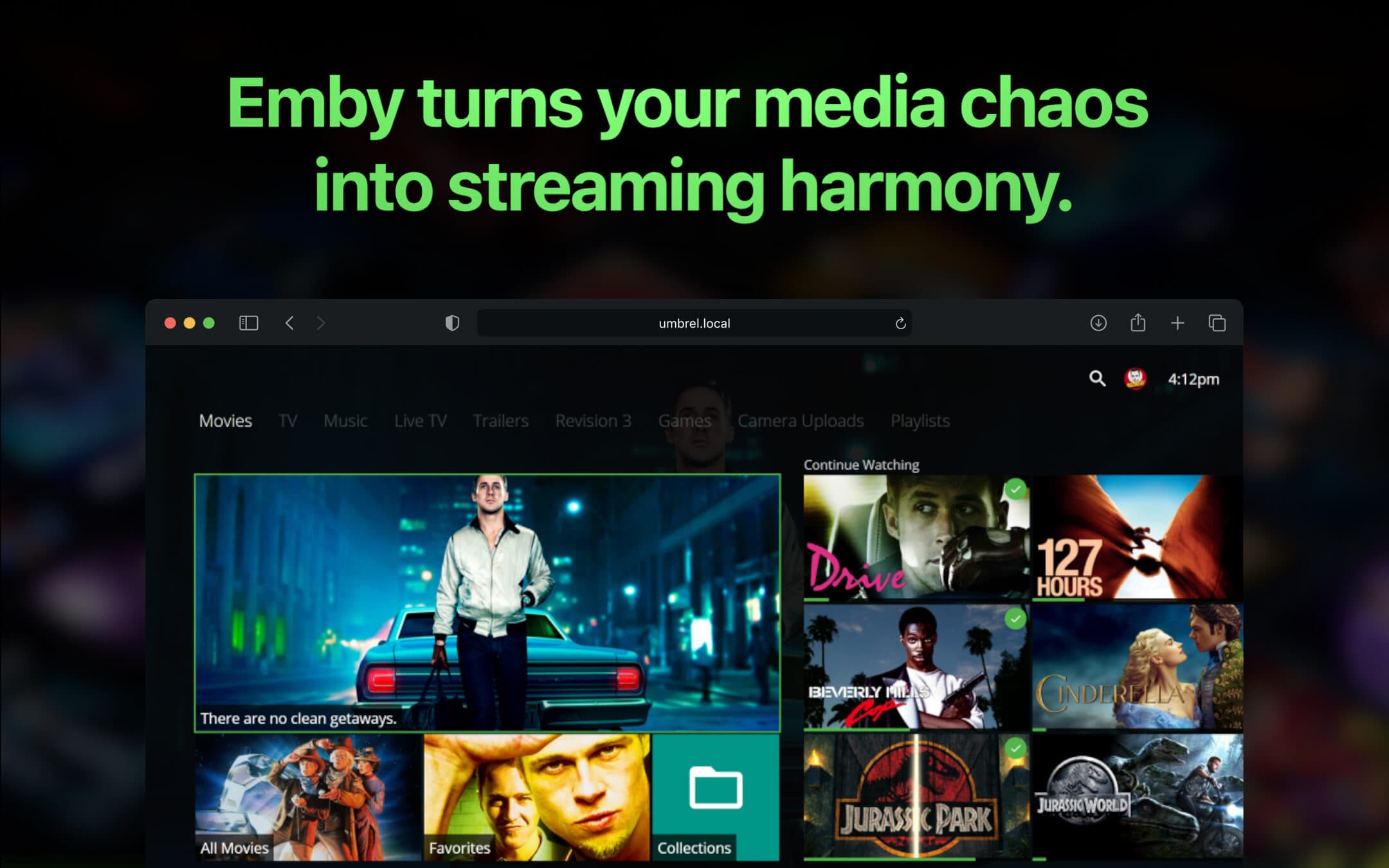 Screenshot 1 of Emby app on Umbrel App Store