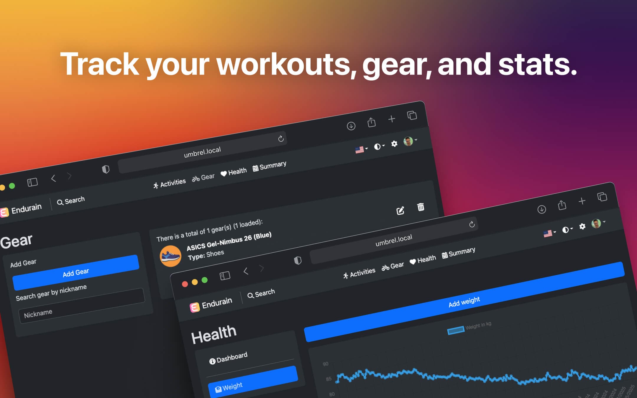 Screenshot 3 of Endurain app on Umbrel App Store
