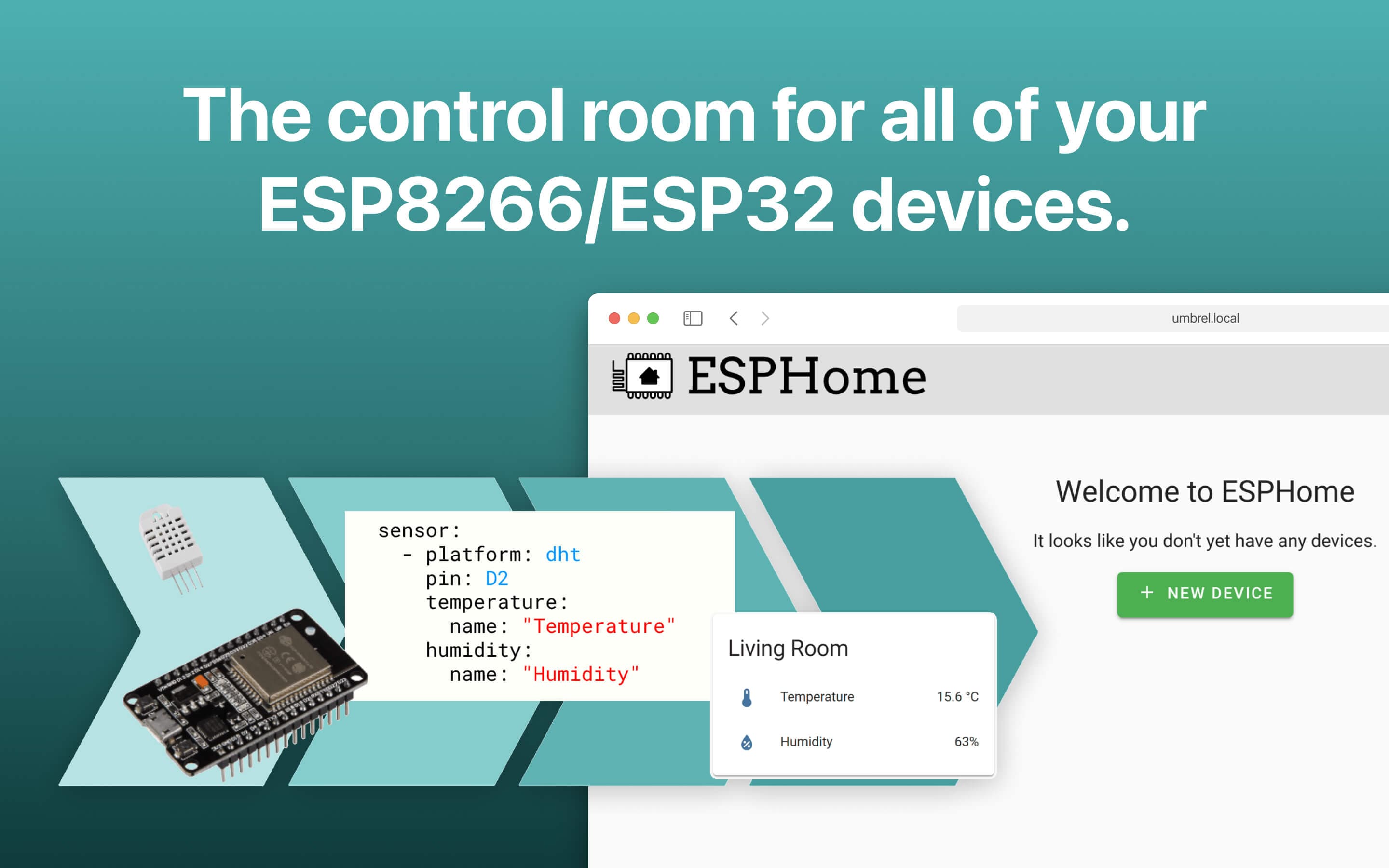 Screenshot 1 of ESPHome app on Umbrel App Store