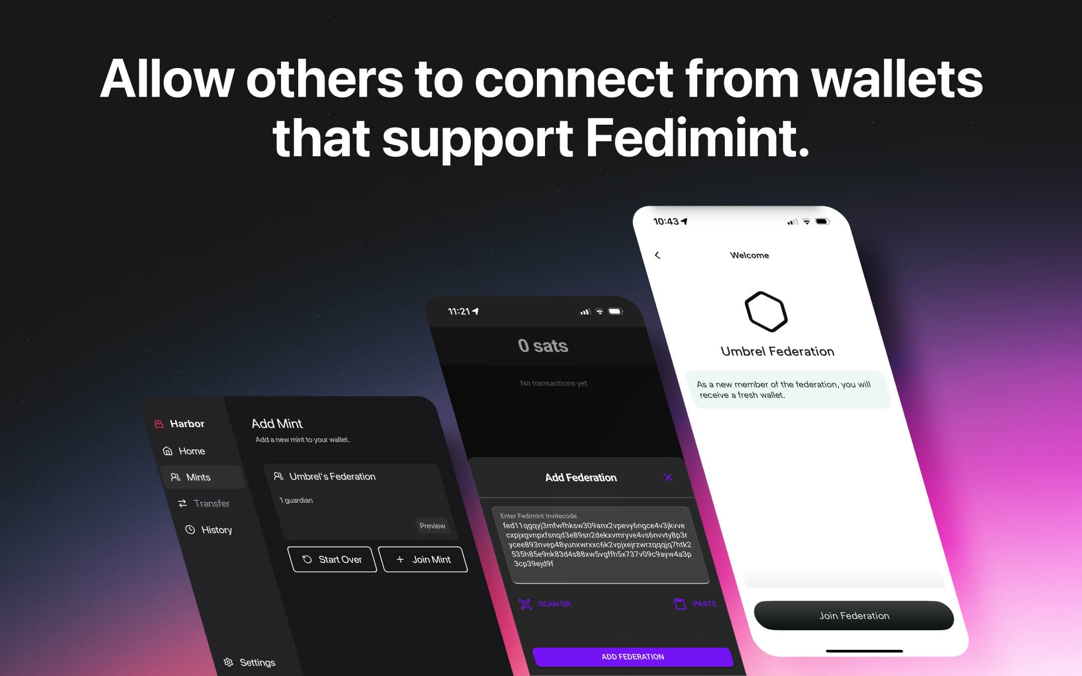Screenshot 3 of Fedimint app on Umbrel App Store