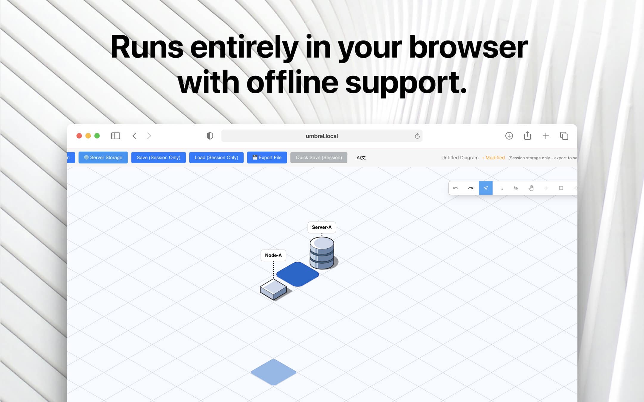 Screenshot 2 of FossFLOW app on Umbrel App Store