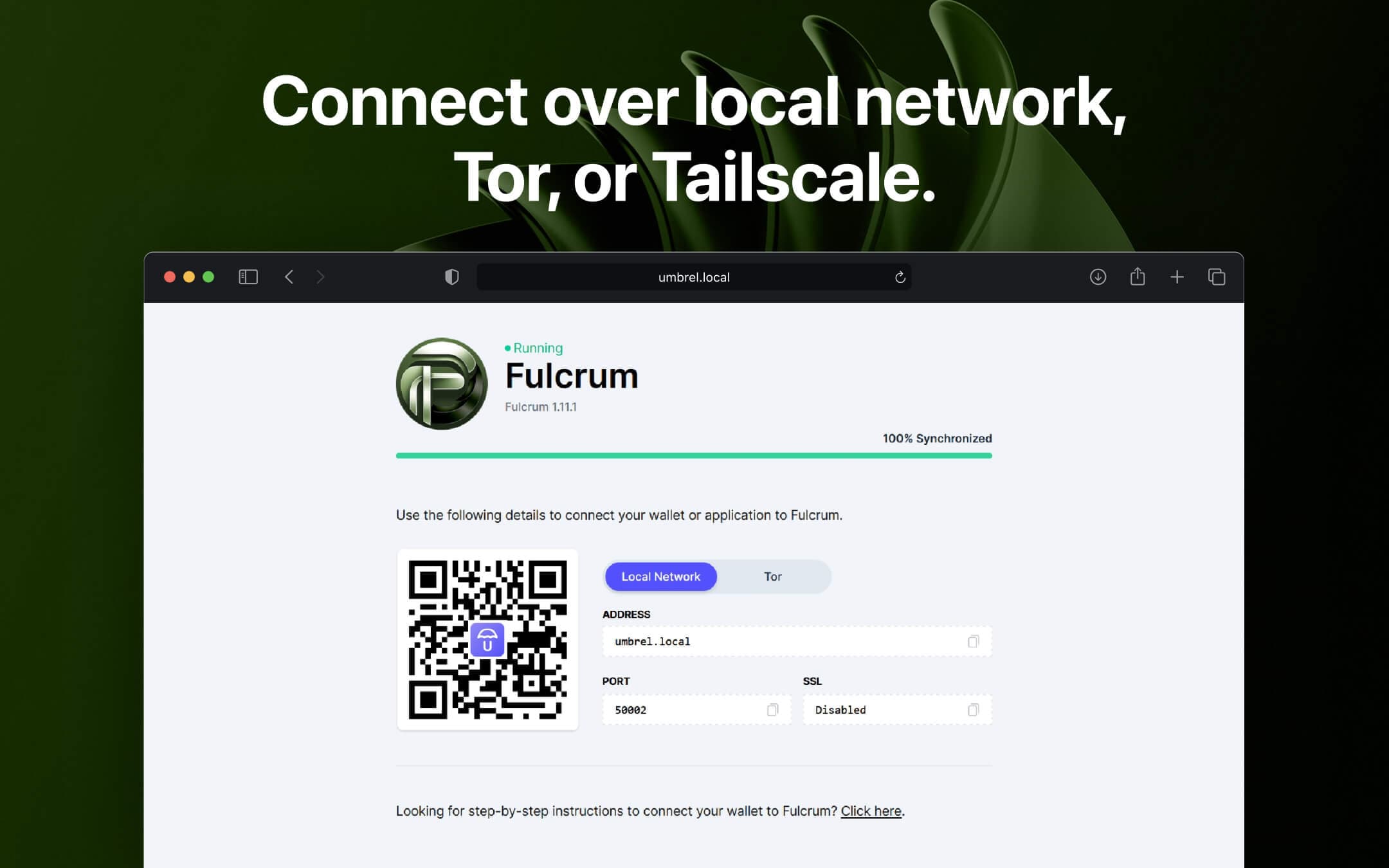 Screenshot 3 of Fulcrum app on Umbrel App Store