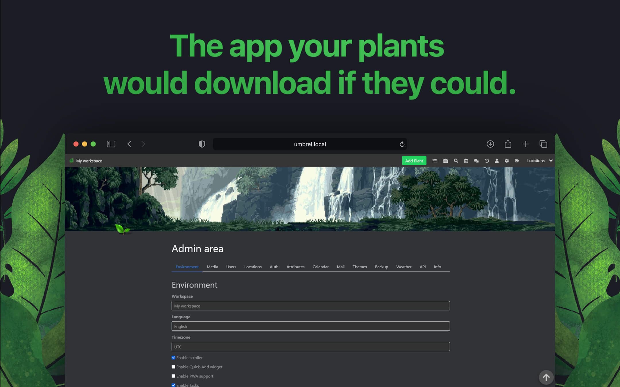 Screenshot 2 of HortusFox app on Umbrel App Store