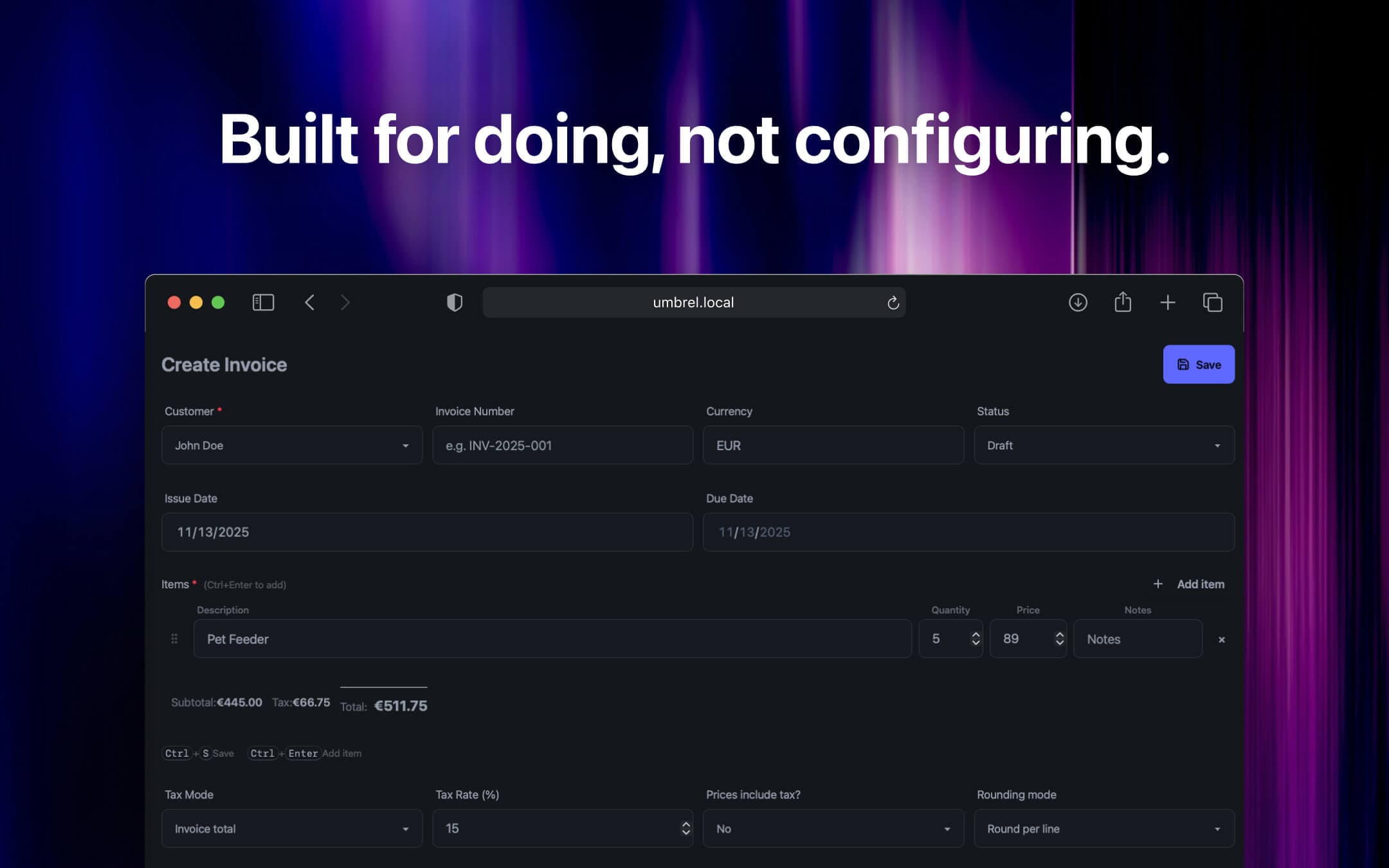 Screenshot 2 of Invio app on Umbrel App Store