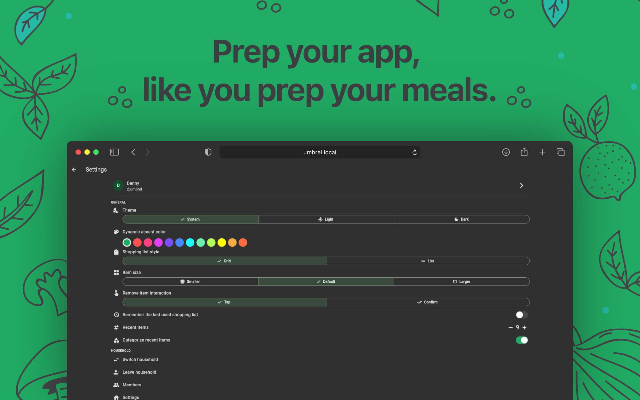 Screenshot 6 of KitchenOwl app on Umbrel App Store