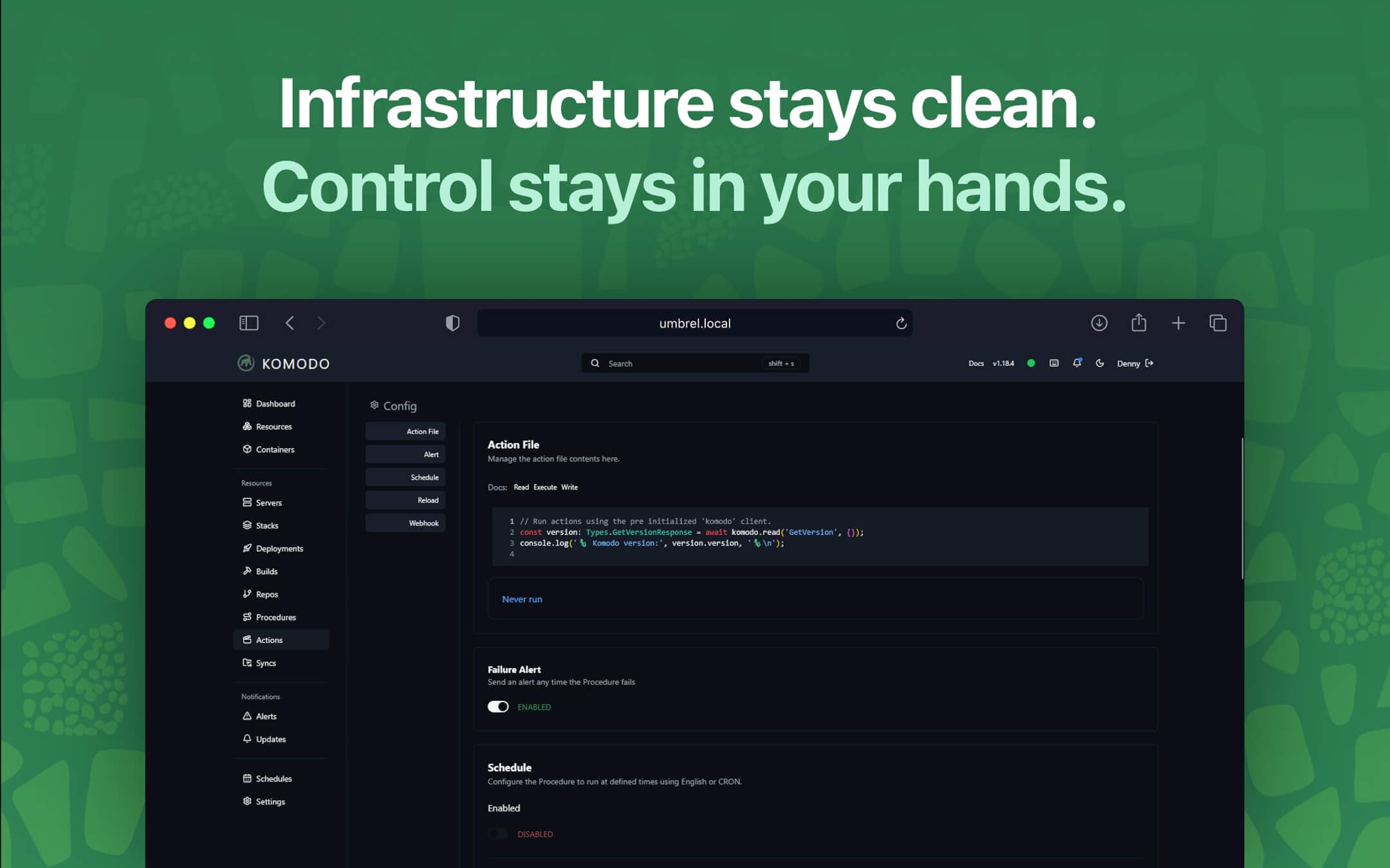 Screenshot 5 of Komodo app on Umbrel App Store