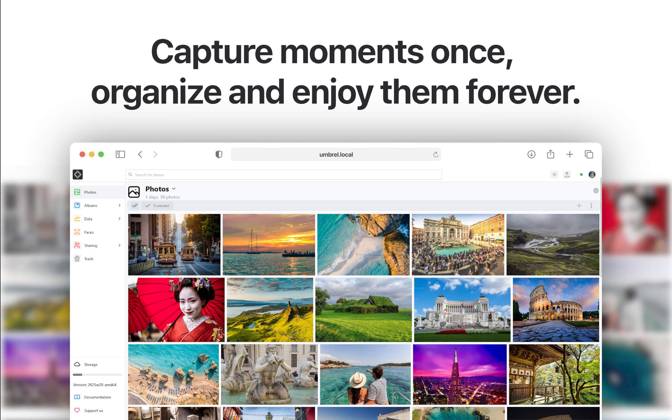 Screenshot 1 of LibrePhotos app on Umbrel App Store