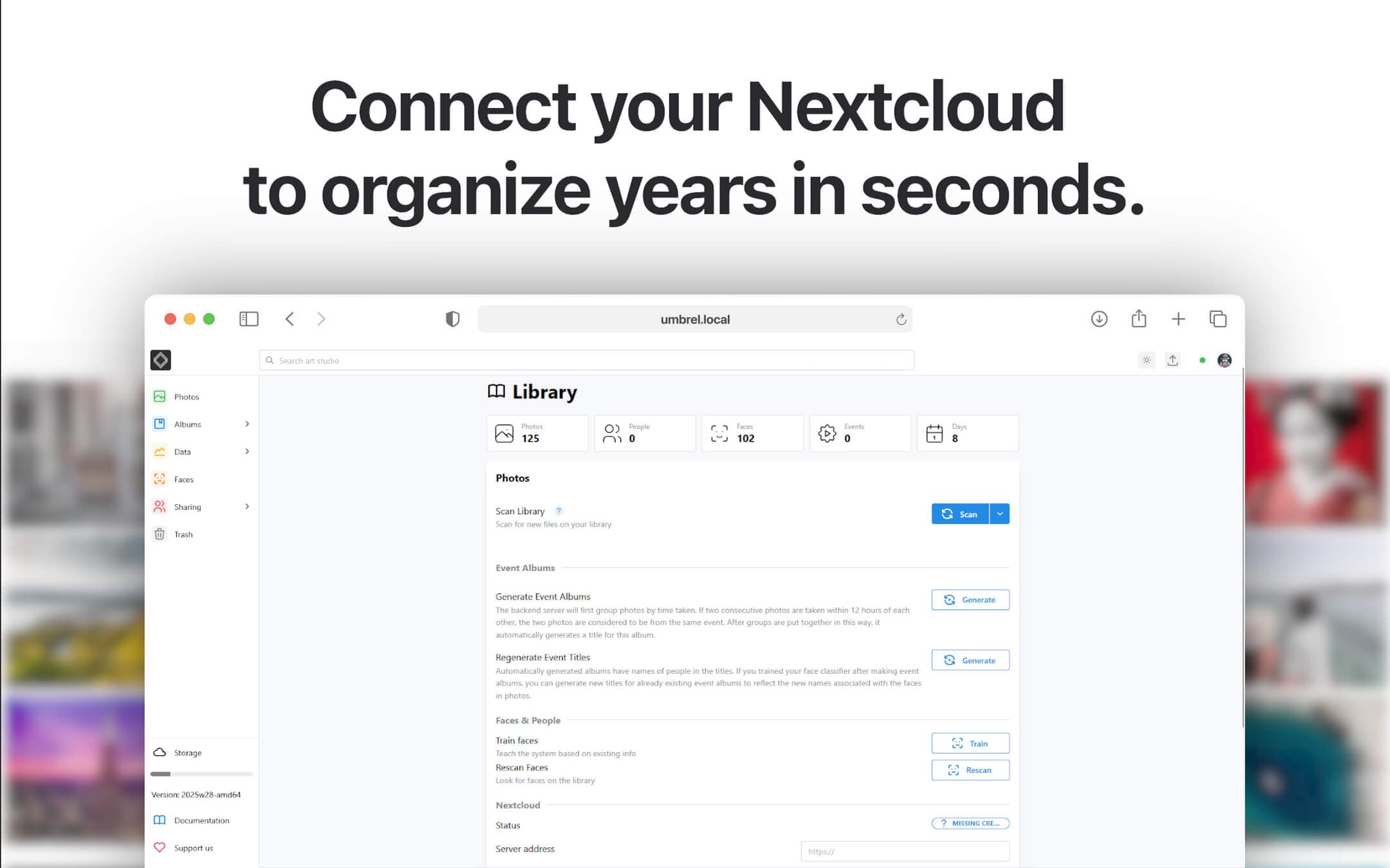 Screenshot 4 of LibrePhotos app on Umbrel App Store