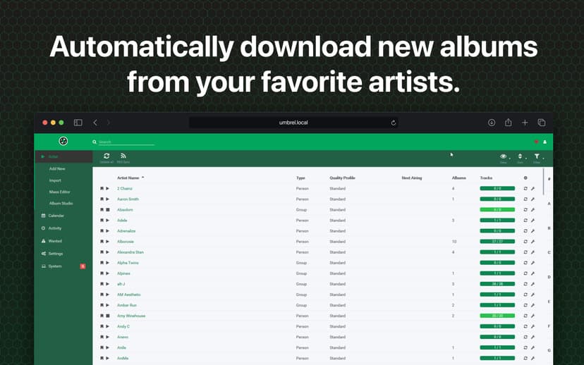 Lidarr | Umbrel App Store