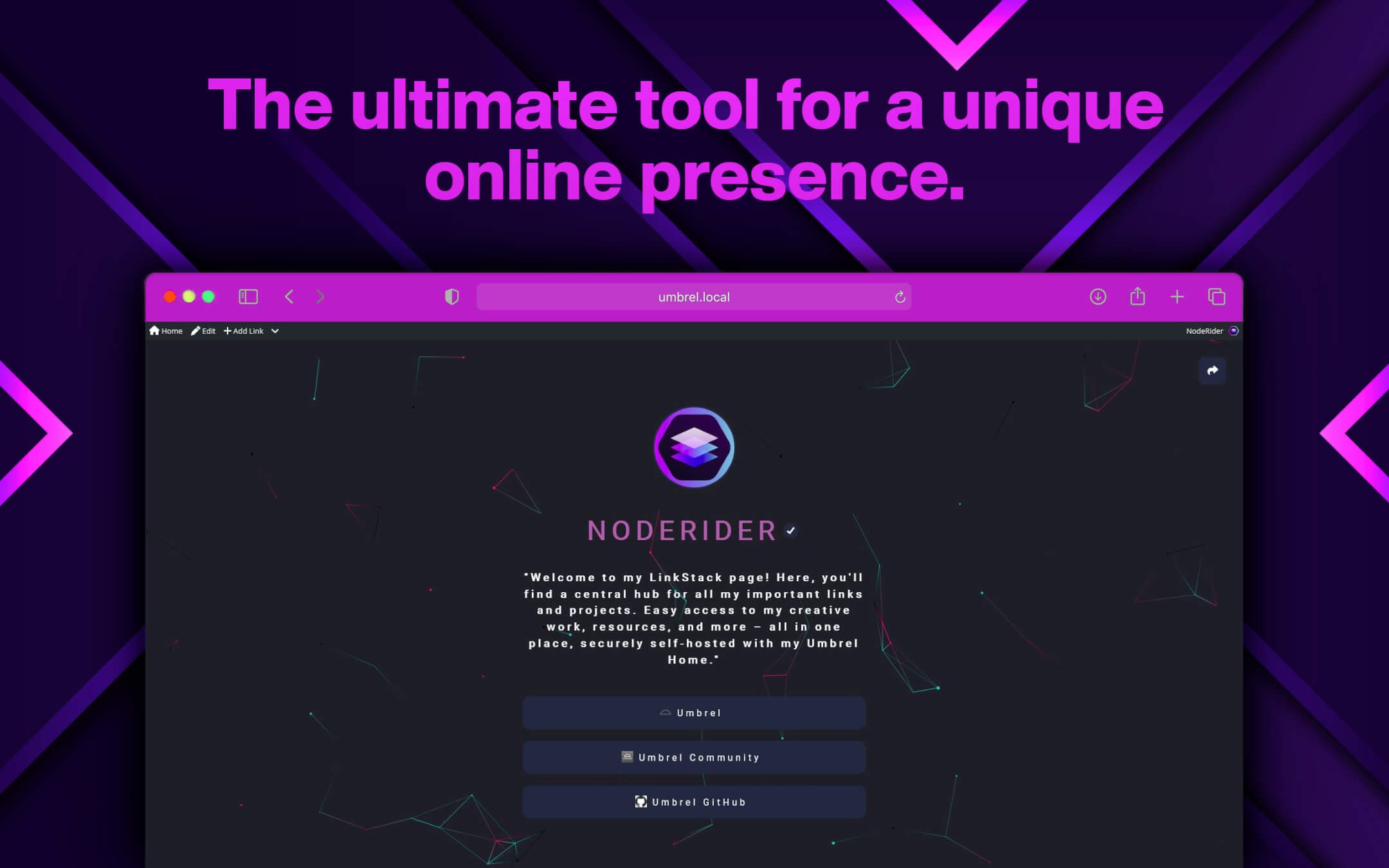Screenshot 1 of LinkStack app on Umbrel App Store