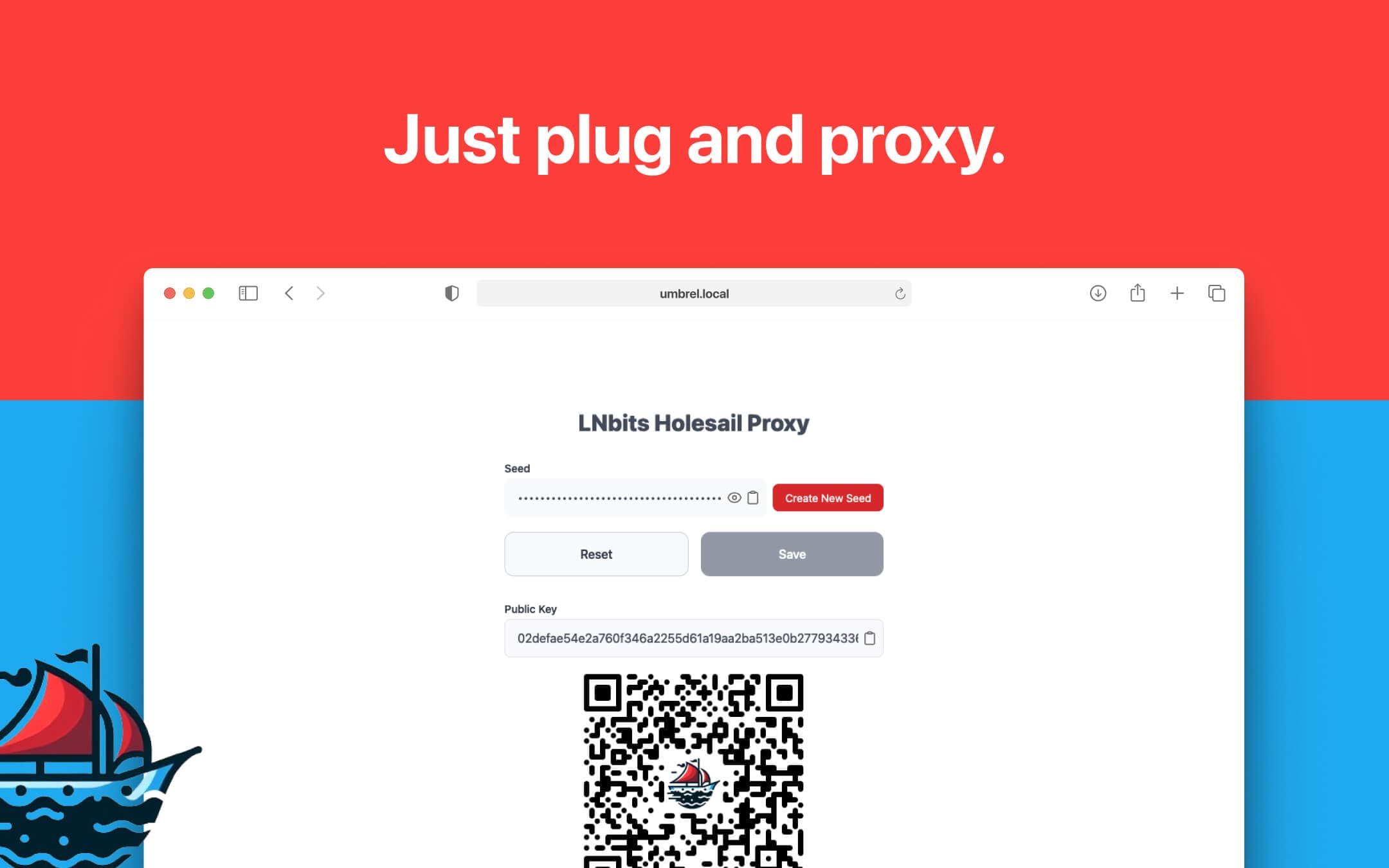 Screenshot 3 of LNbits Holesail Proxy app on Umbrel App Store