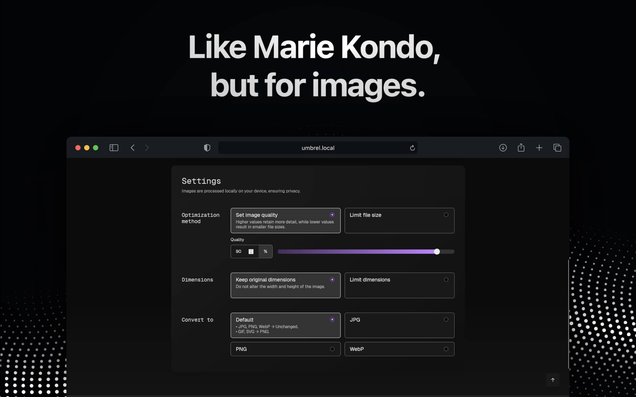 Screenshot 2 of Mazanoke app on Umbrel App Store