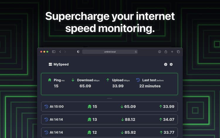 MySpeed | Umbrel App Store