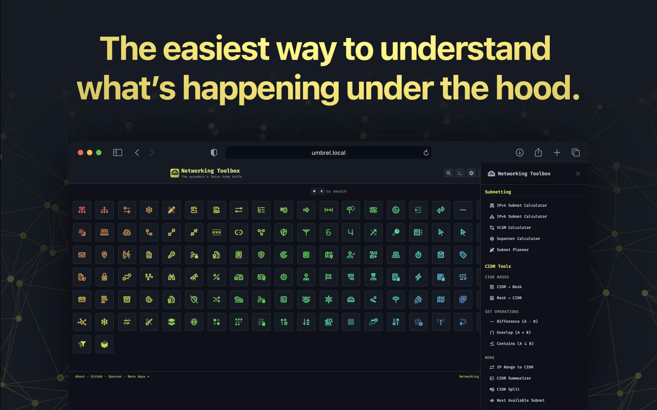 Screenshot 4 of Networking Toolbox app on Umbrel App Store