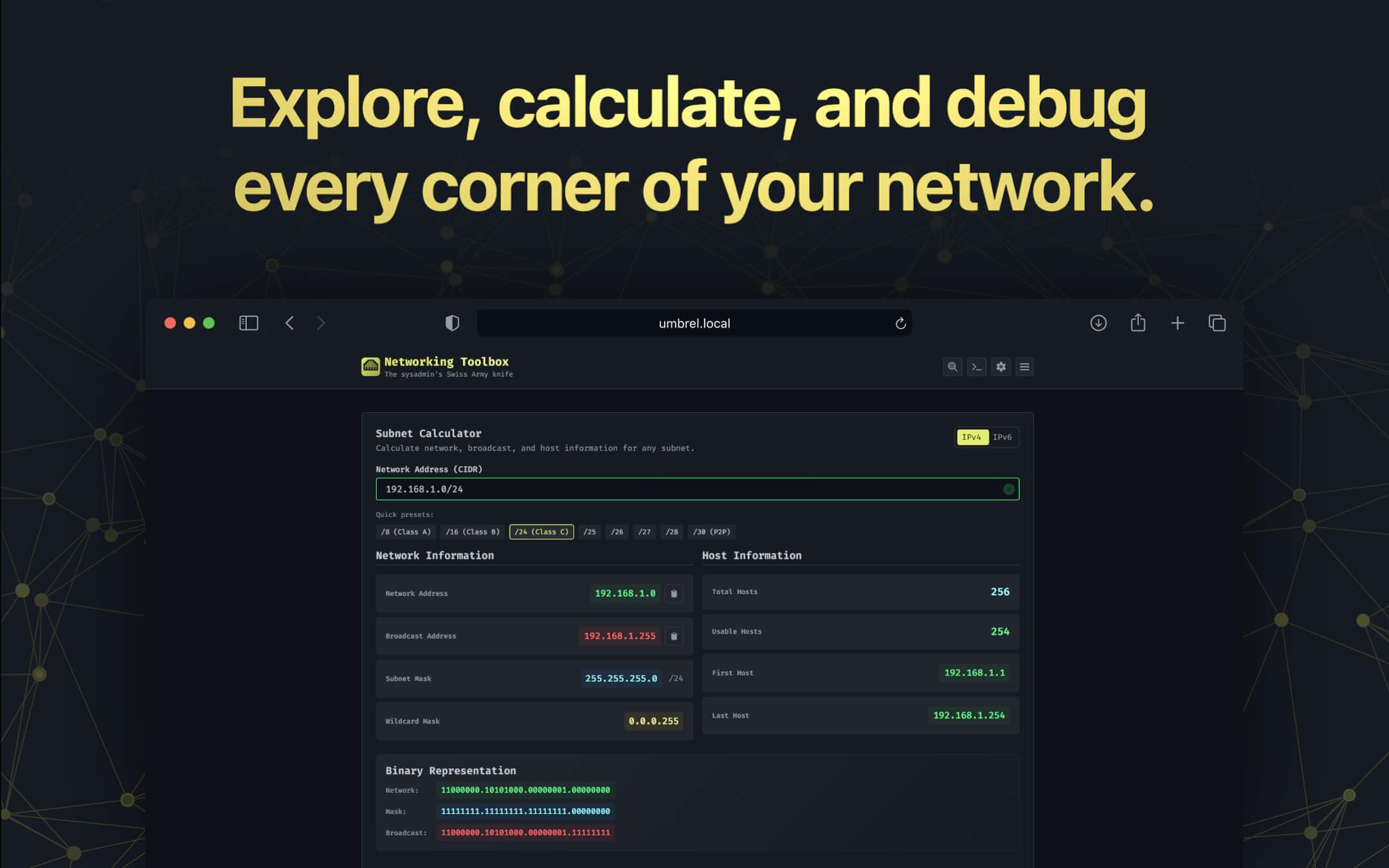 Screenshot 5 of Networking Toolbox app on Umbrel App Store