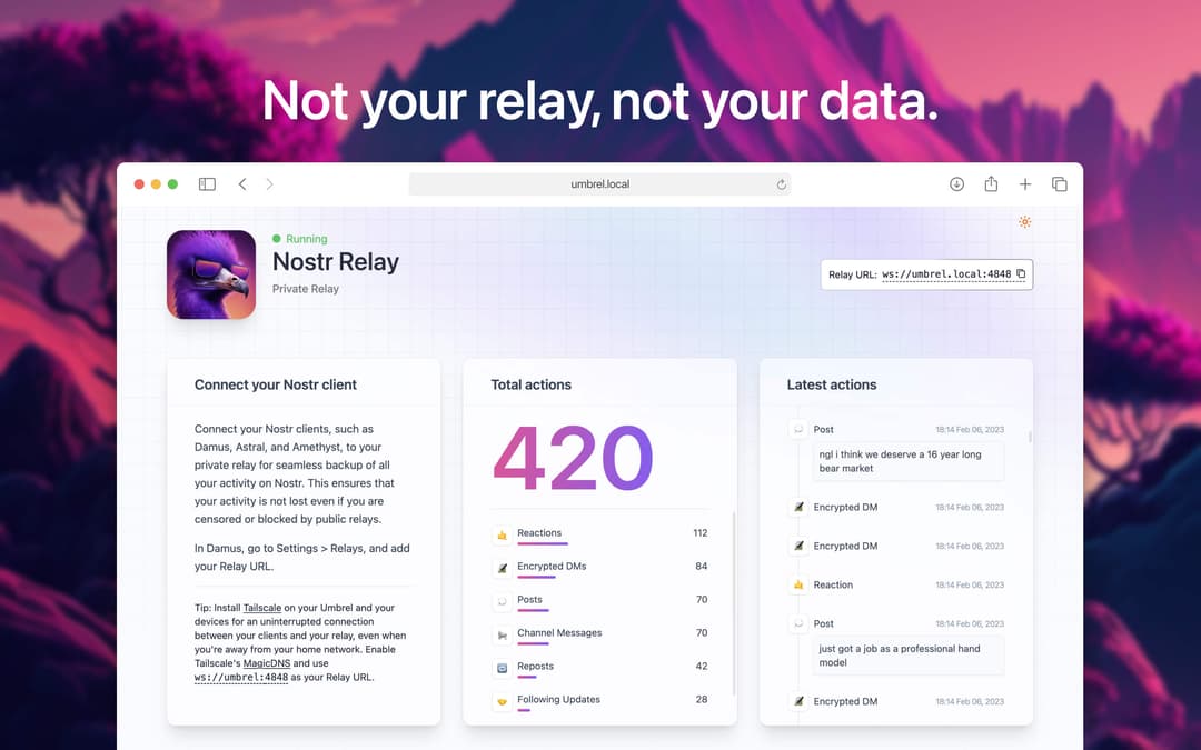 Nostr Relay Umbrel App Store