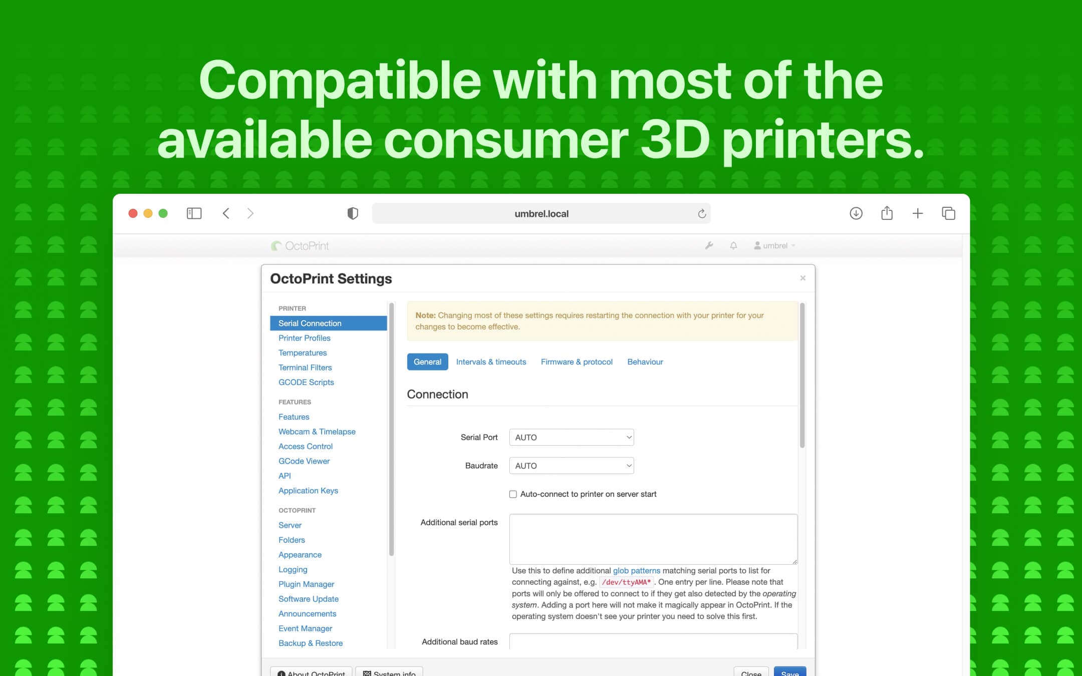 Screenshot 3 of OctoPrint app on Umbrel App Store