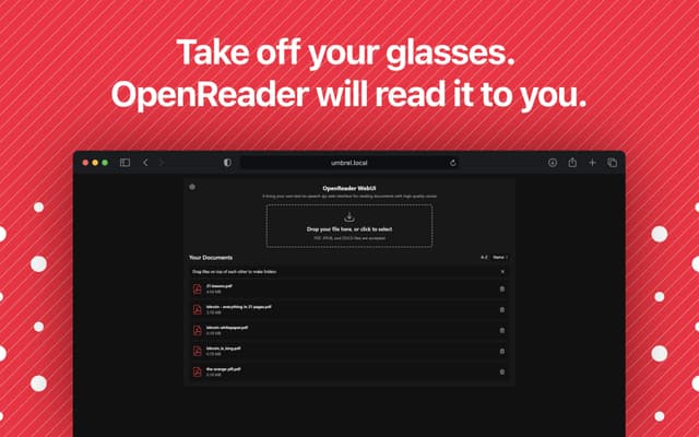 OpenReader | Umbrel App Store