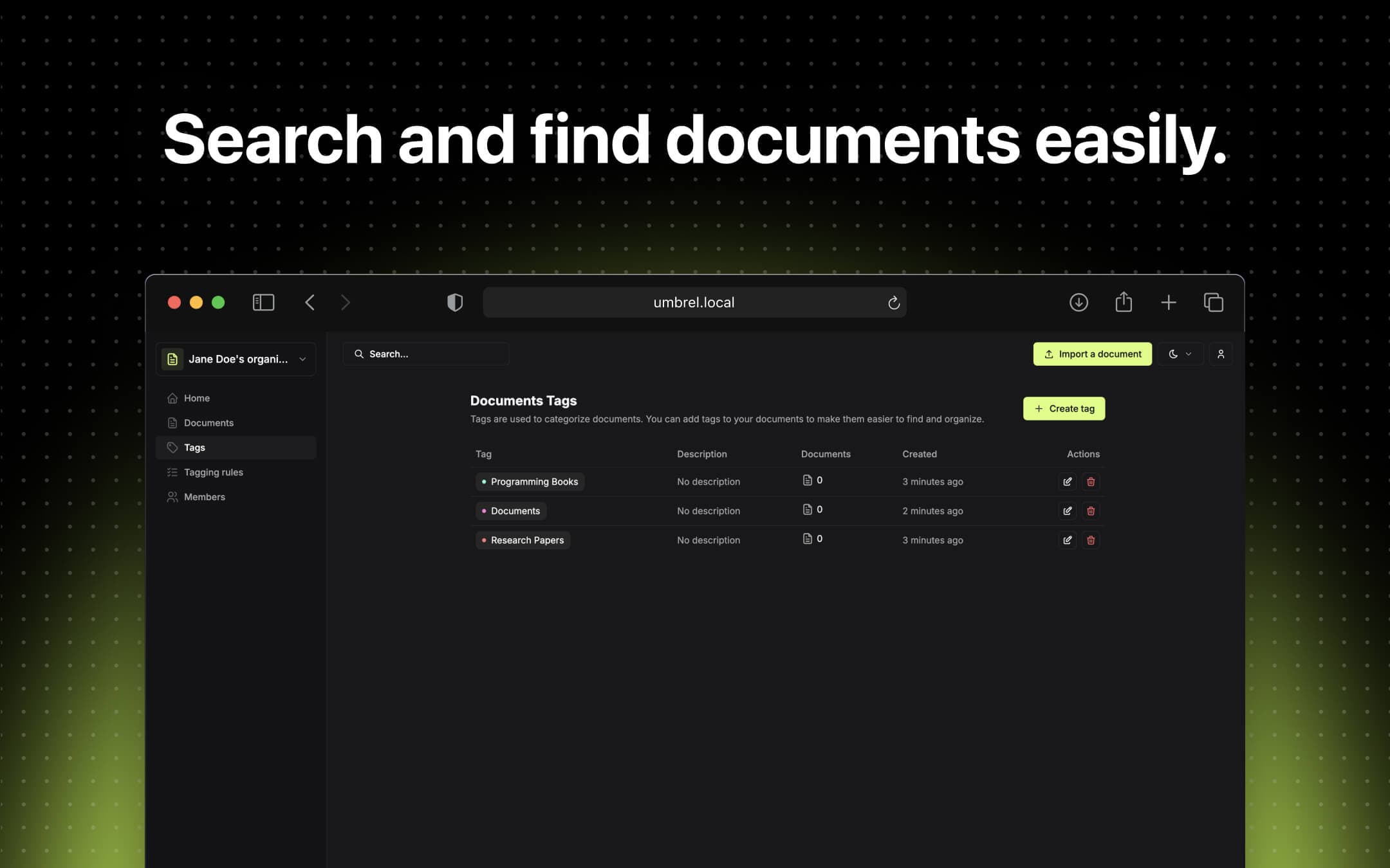 Screenshot 3 of Papra app on Umbrel App Store