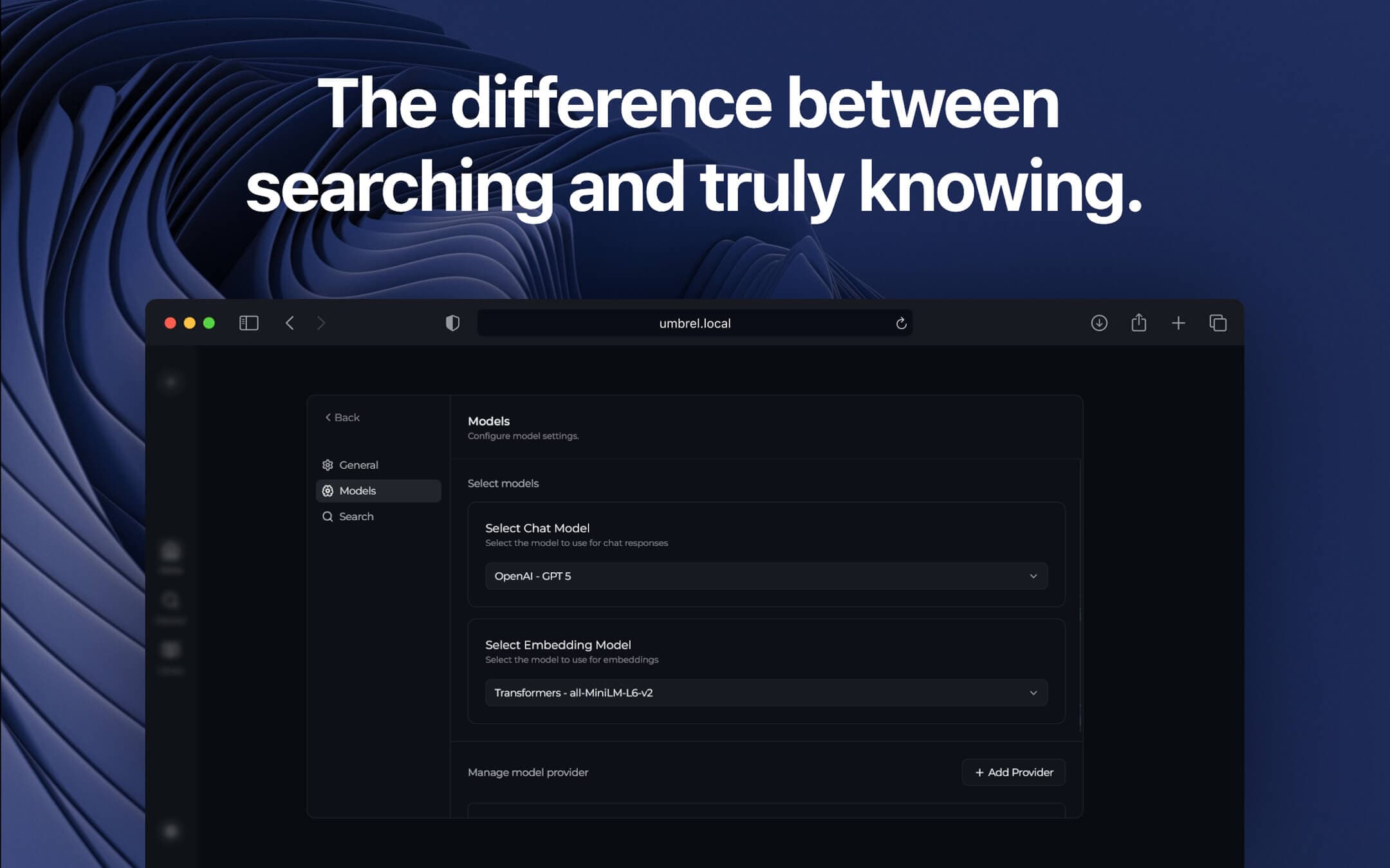 Screenshot 4 of Perplexica app on Umbrel App Store