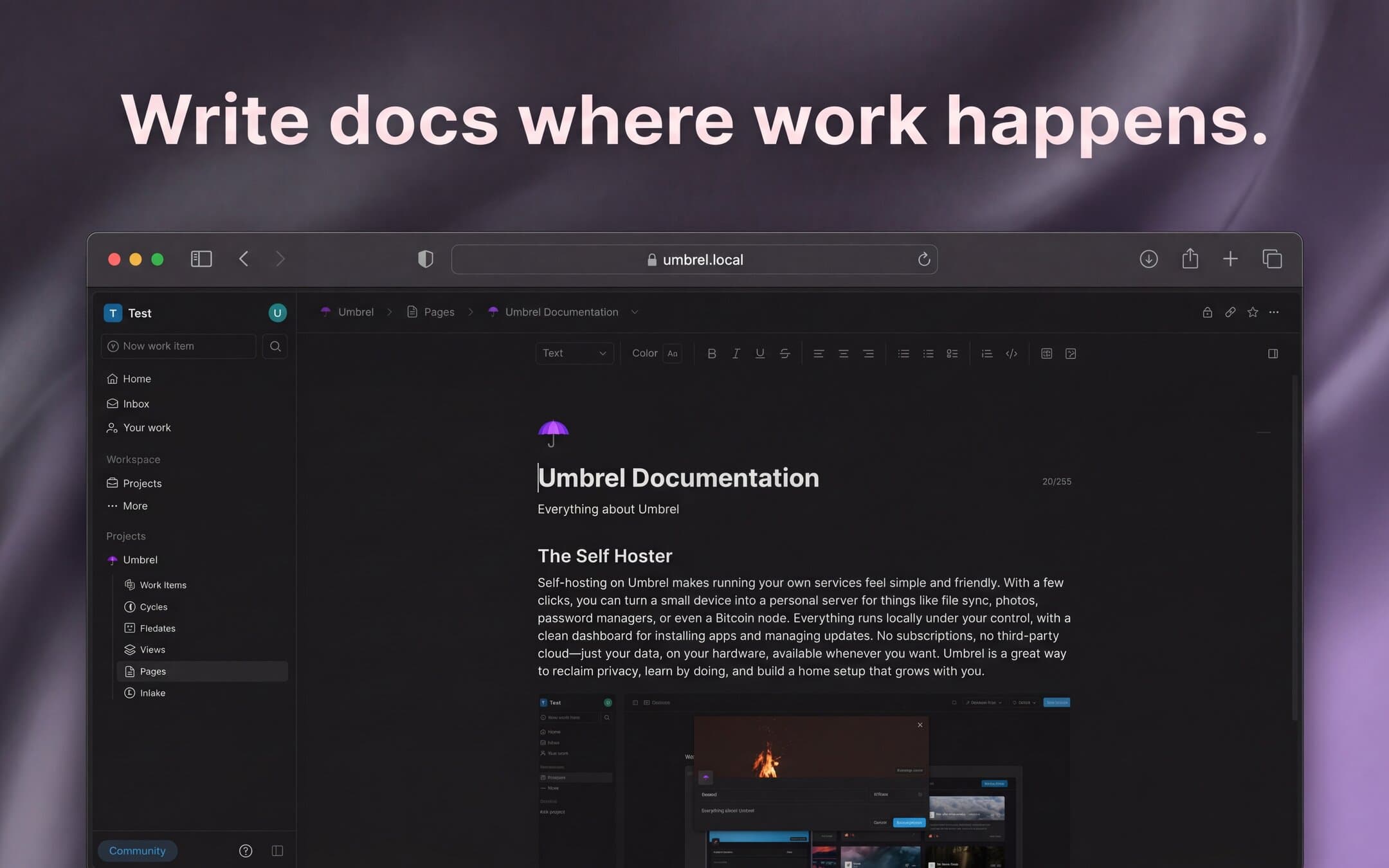 Screenshot 5 of Plane app on Umbrel App Store