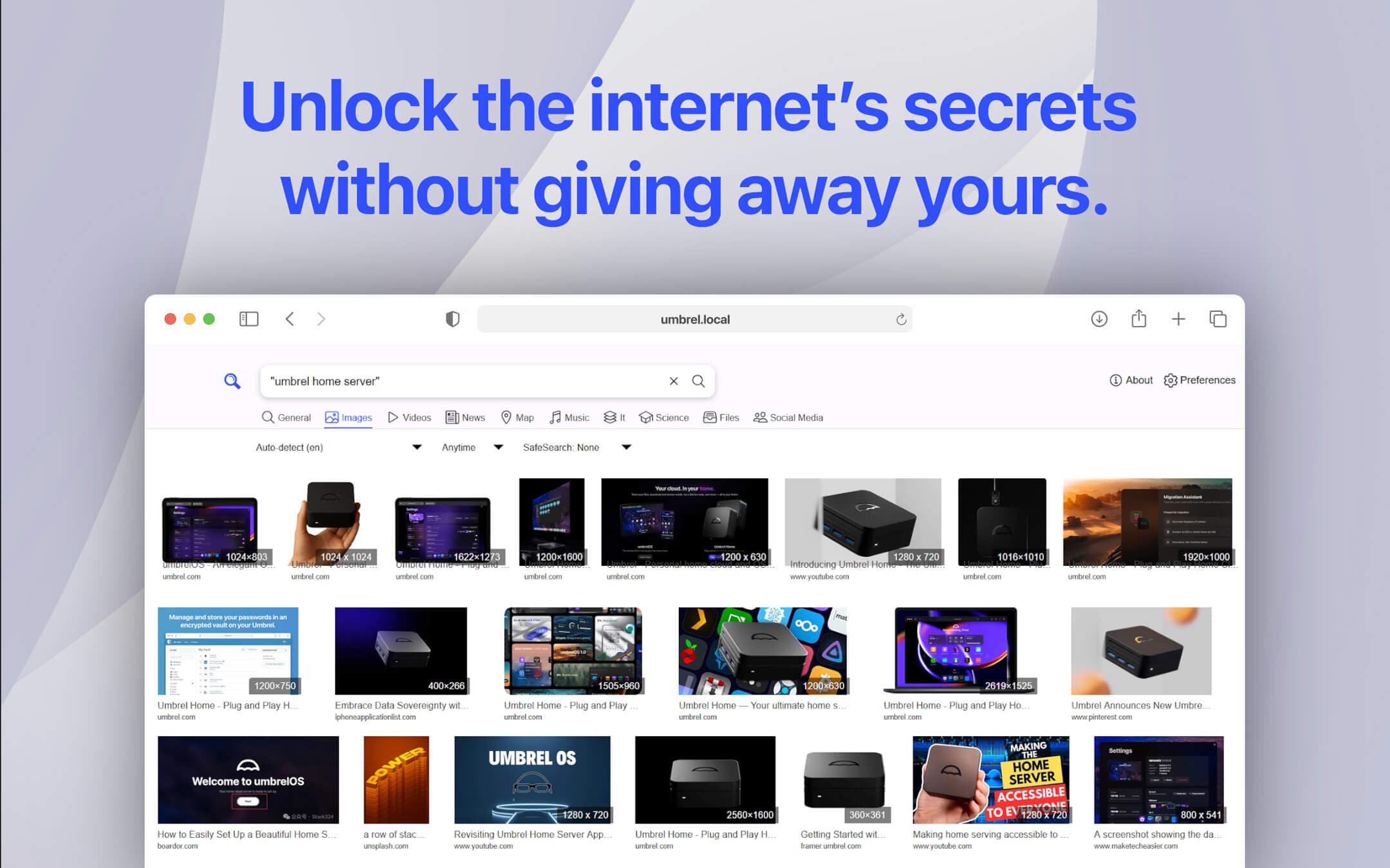Screenshot 3 of SearXNG app on Umbrel App Store
