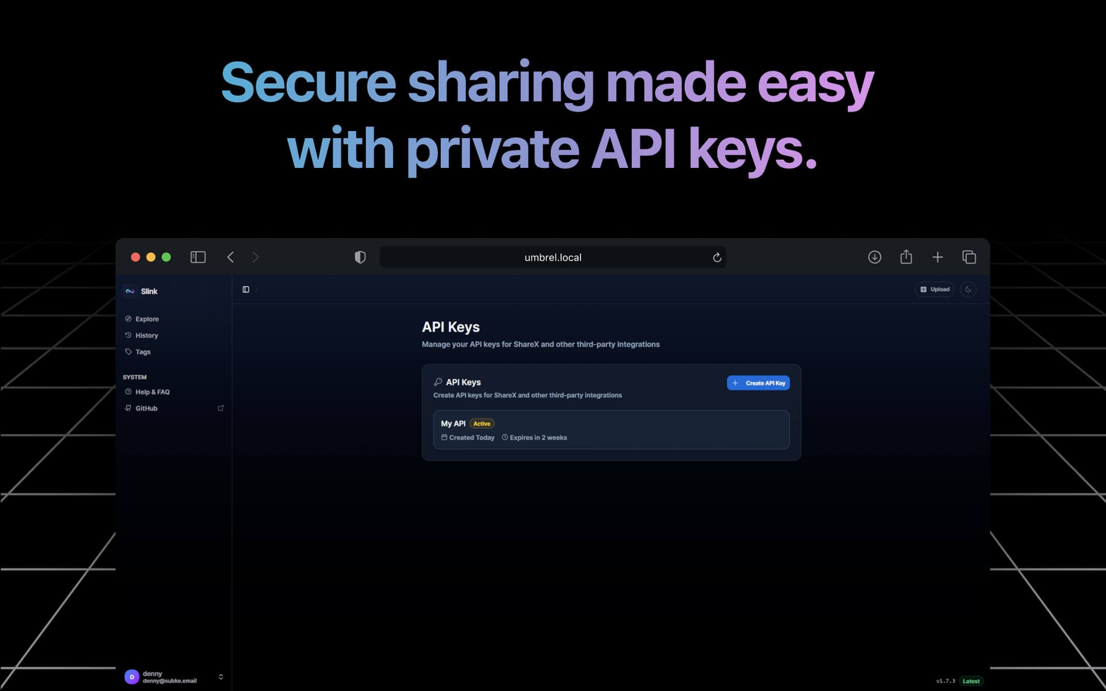 Screenshot 4 of Slink app on Umbrel App Store