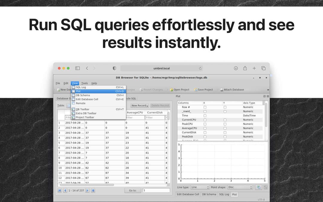 SQLite Browser | Umbrel App Store