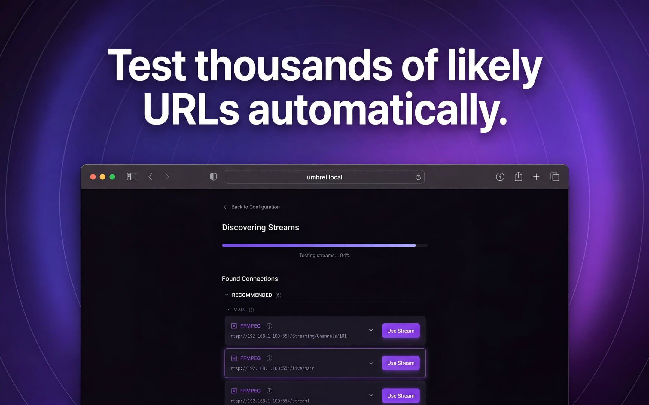 Screenshot 3 of Strix app on Umbrel App Store