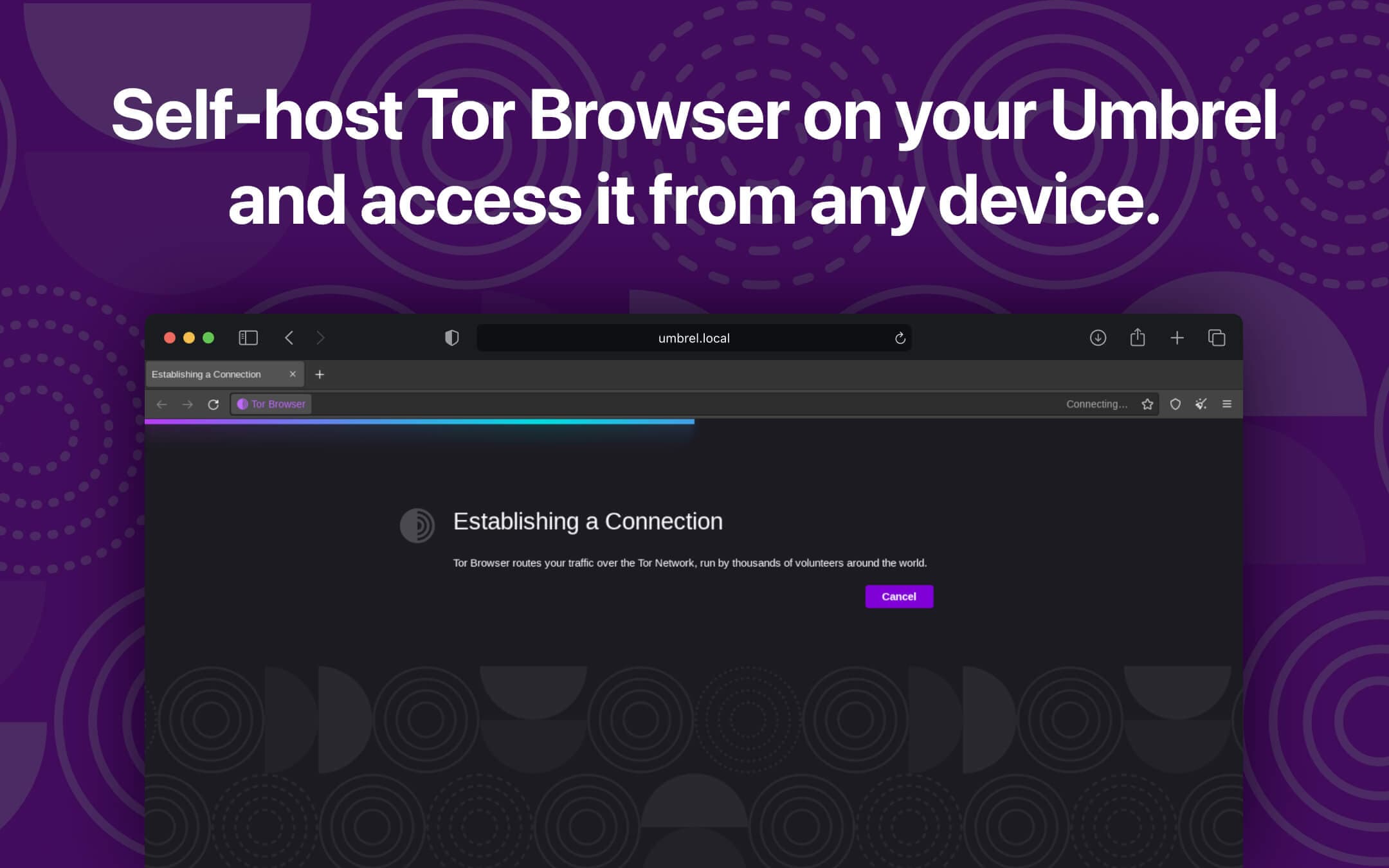 Screenshot 1 of Tor Browser app on Umbrel App Store