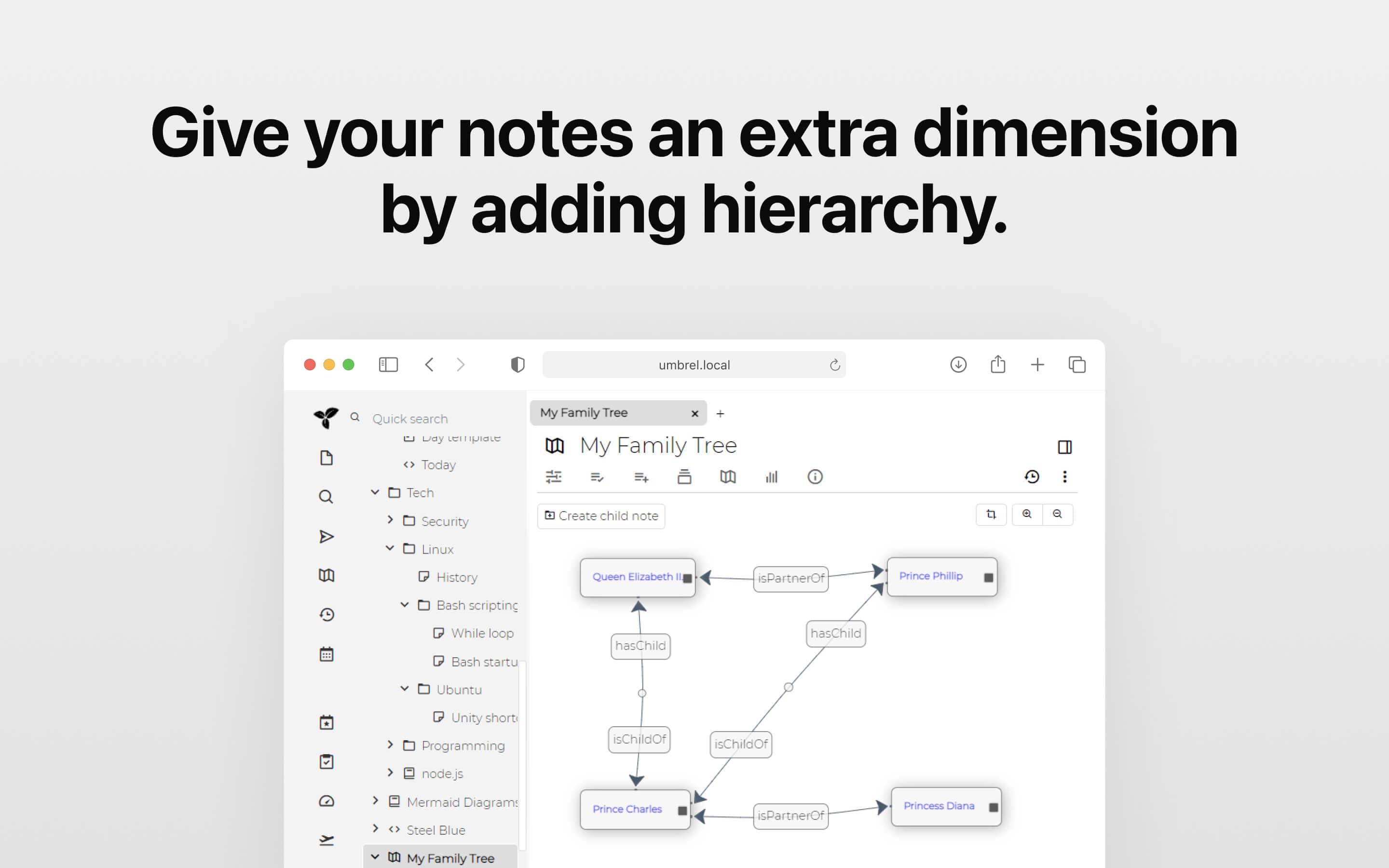 Screenshot 4 of Trilium Notes app on Umbrel App Store