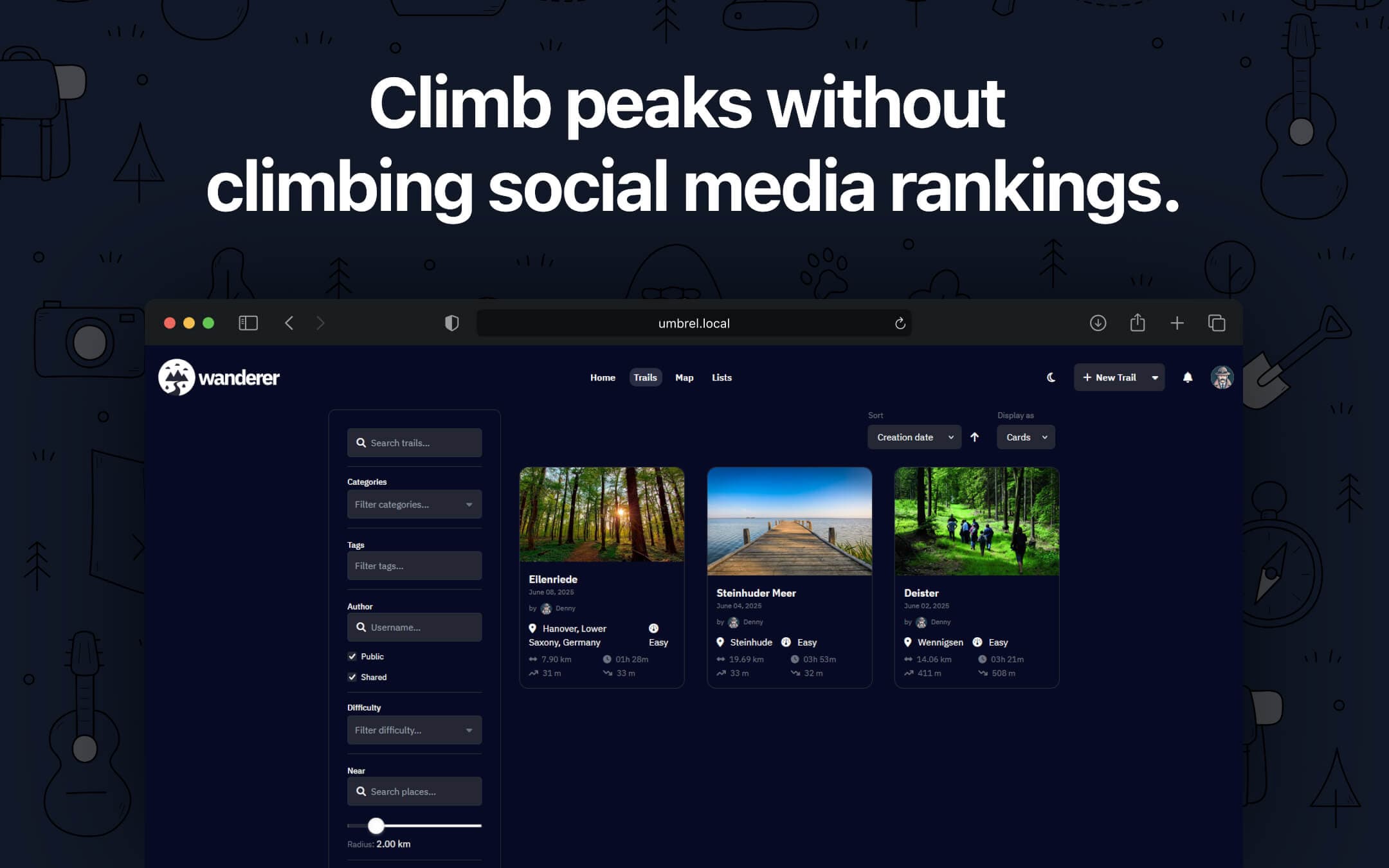Screenshot 5 of Wanderer app on Umbrel App Store
