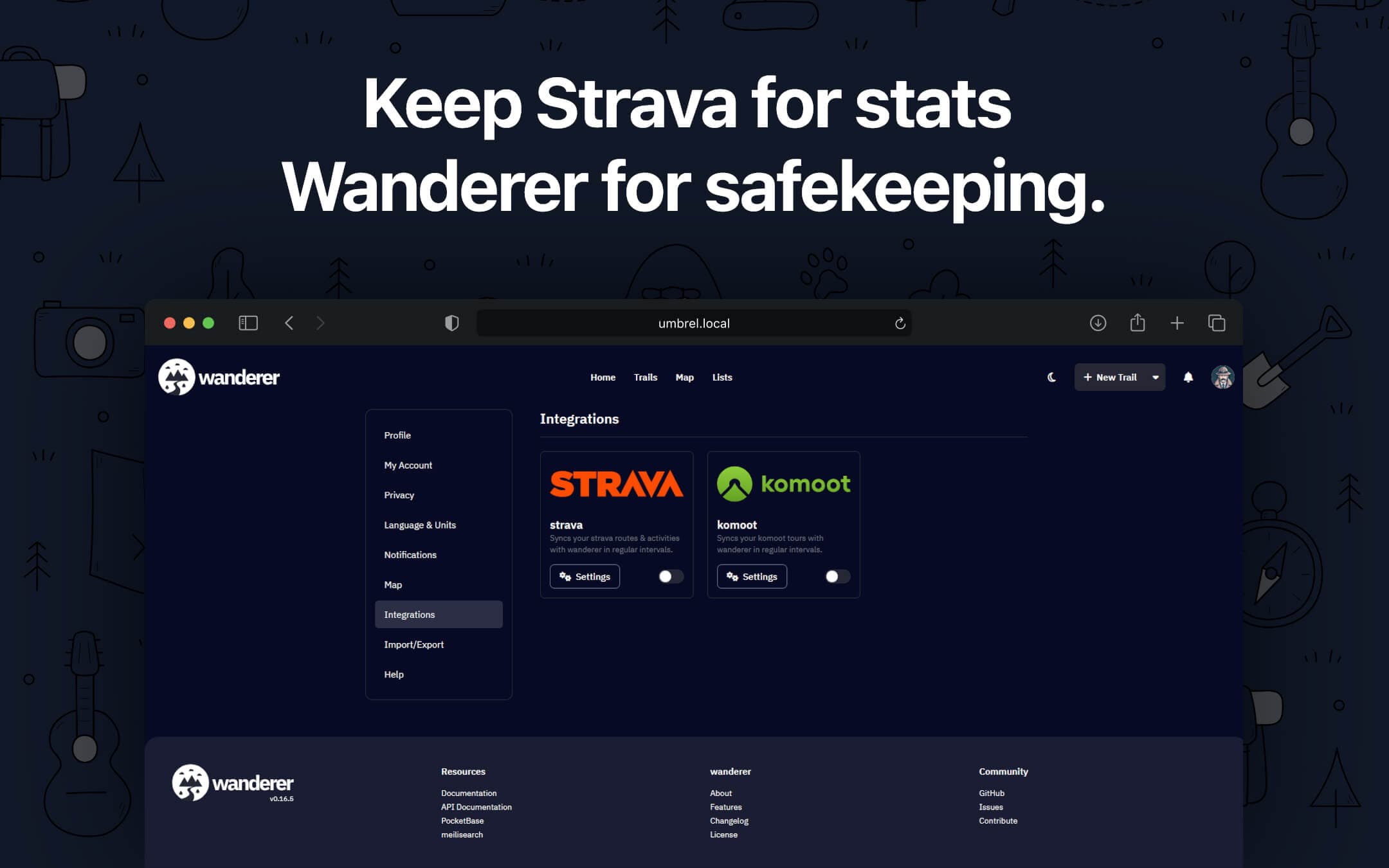 Screenshot 7 of Wanderer app on Umbrel App Store