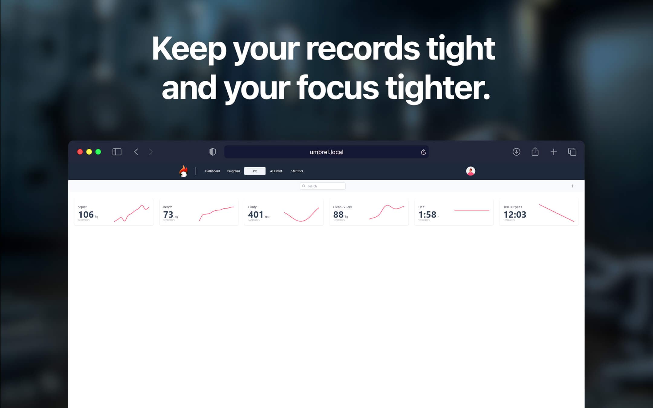 Screenshot 4 of Wingfit app on Umbrel App Store