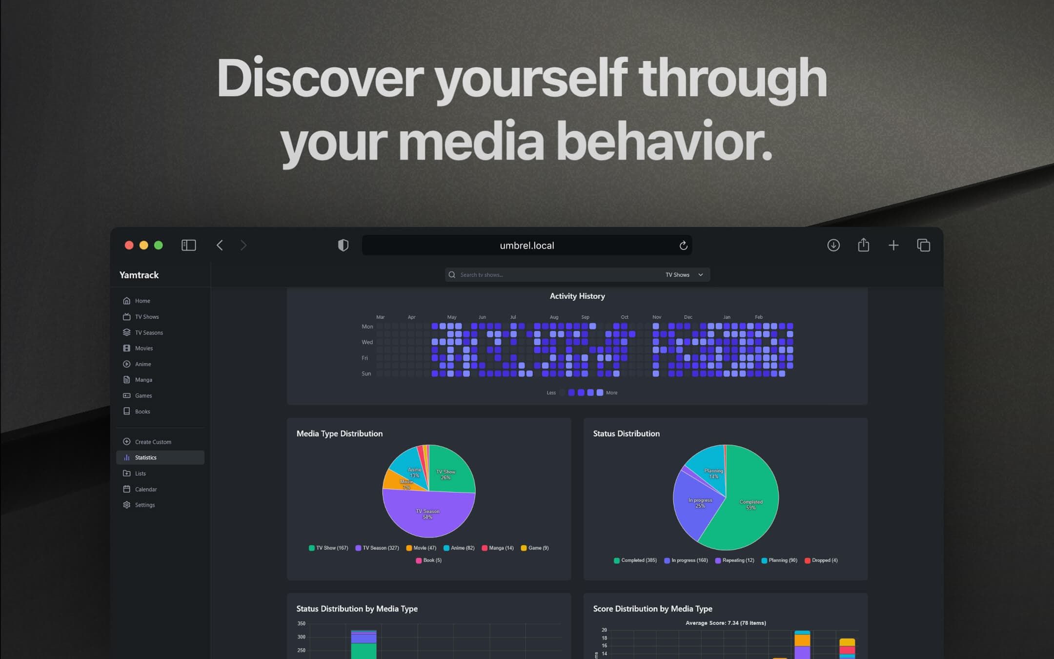 Screenshot 6 of Yamtrack app on Umbrel App Store