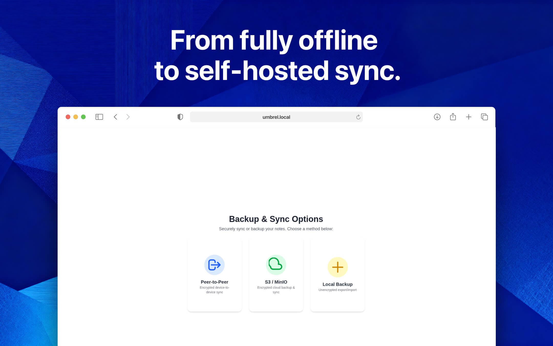 Screenshot 3 of ZeroNote app on Umbrel App Store