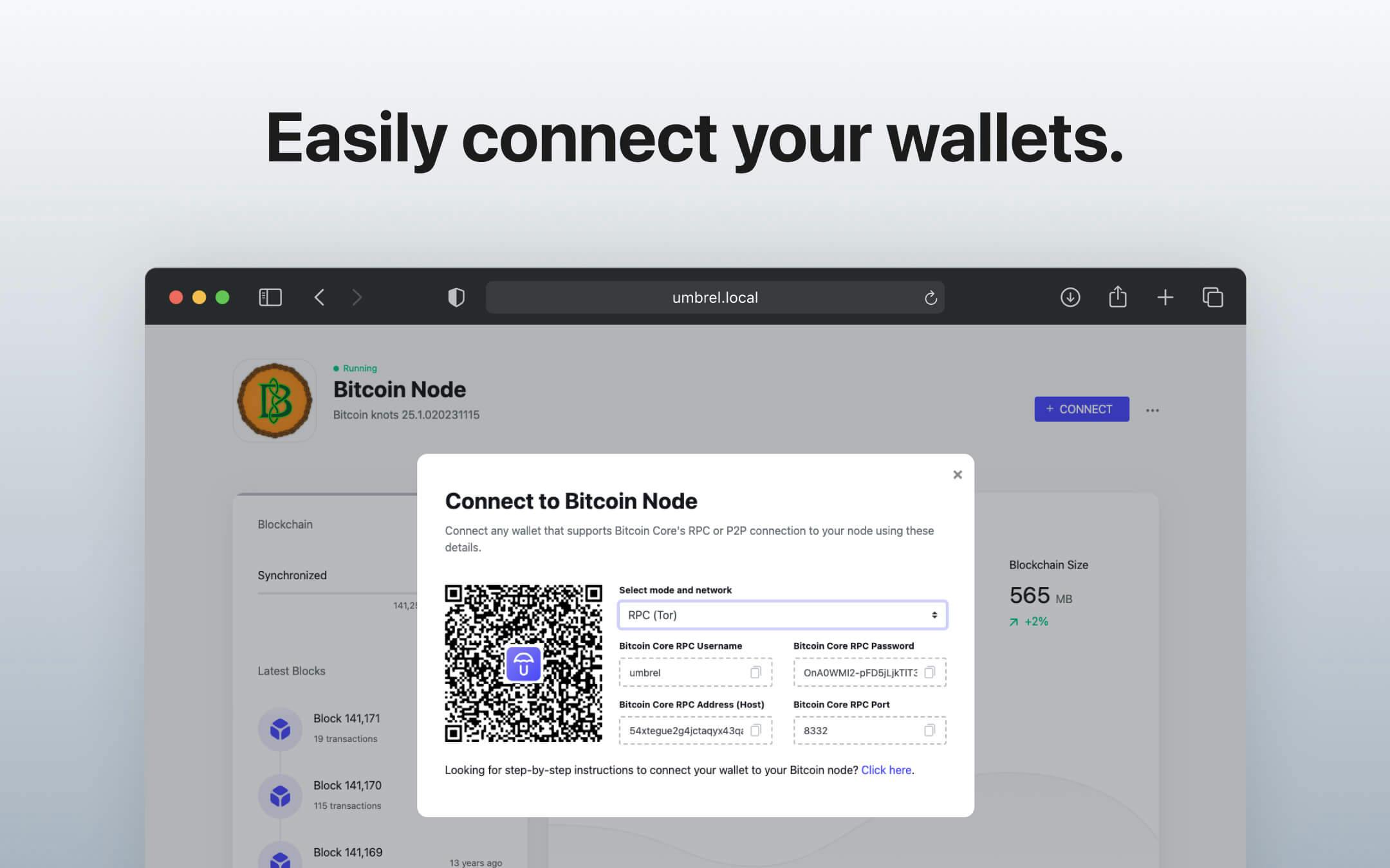 Screenshot 2 of Bitcoin Knots app on Umbrel App Store