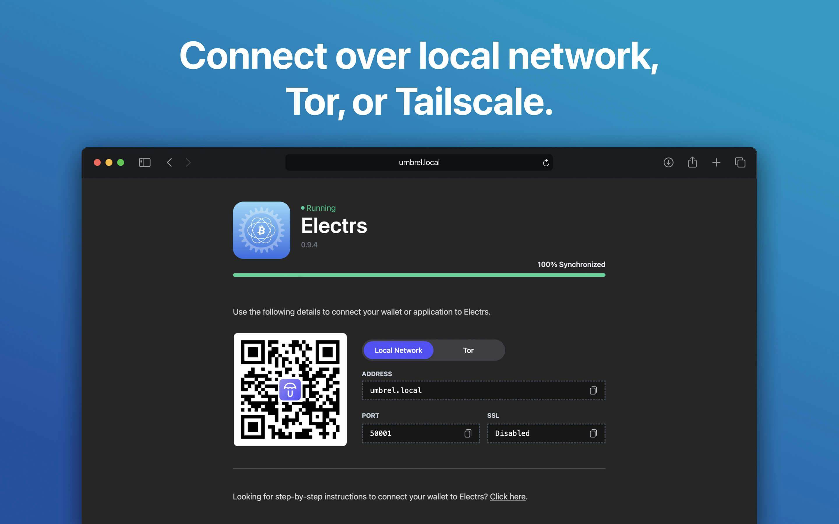 Screenshot 3 of Electrs app on Umbrel App Store