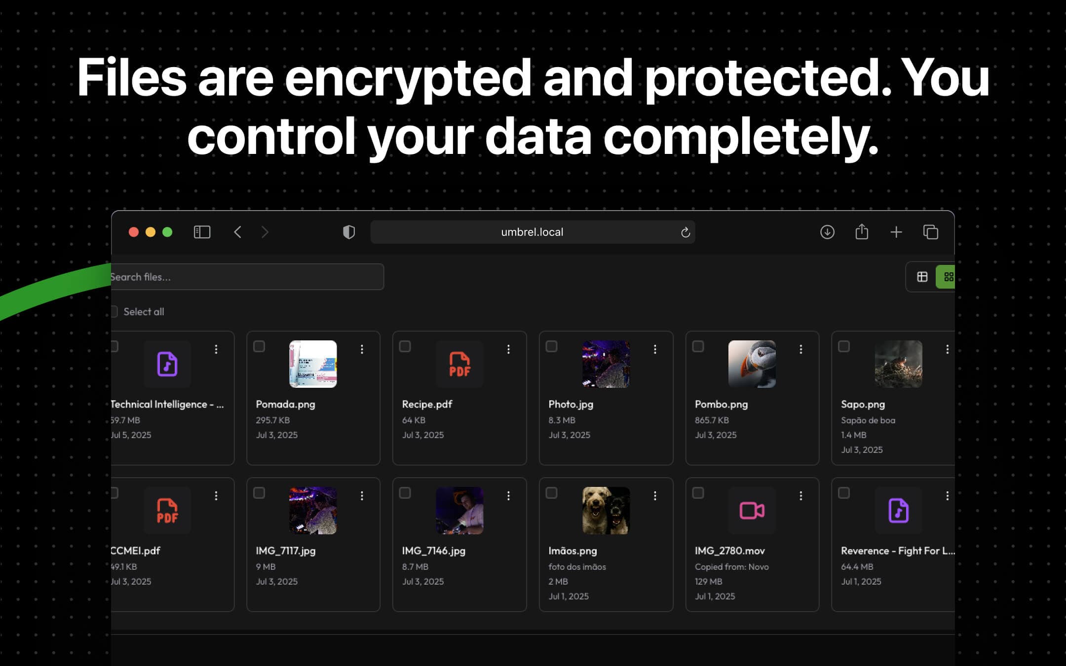 Screenshot 4 of Palmr app on Umbrel App Store