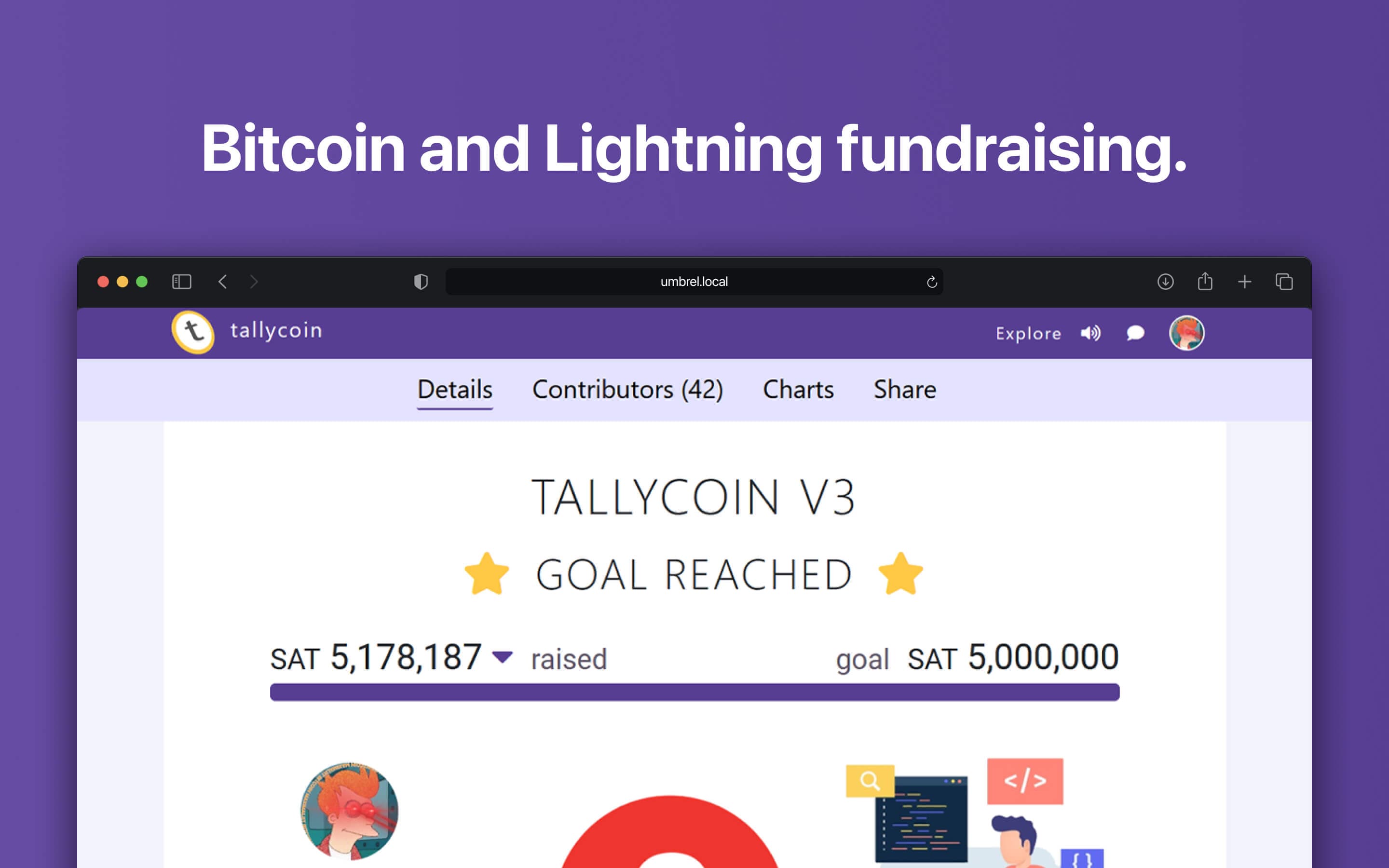 Screenshot 3 of Tallycoin Connect app on Umbrel App Store