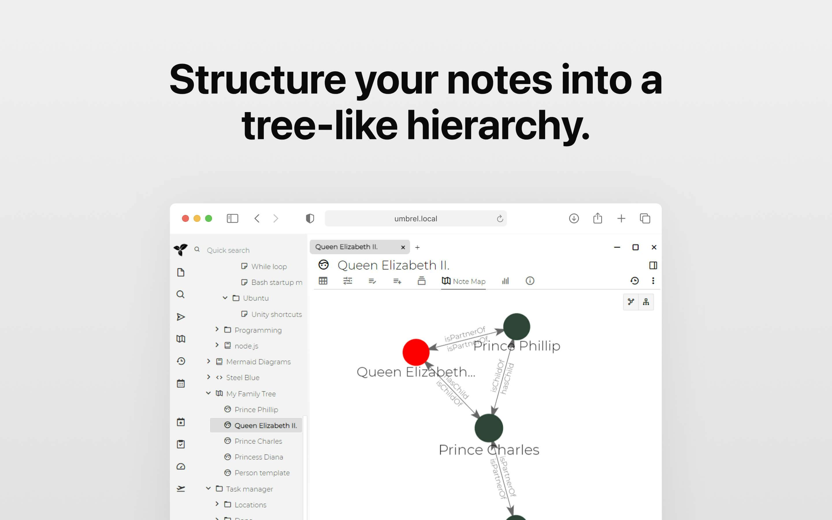 Screenshot 2 of Trilium Notes app on Umbrel App Store